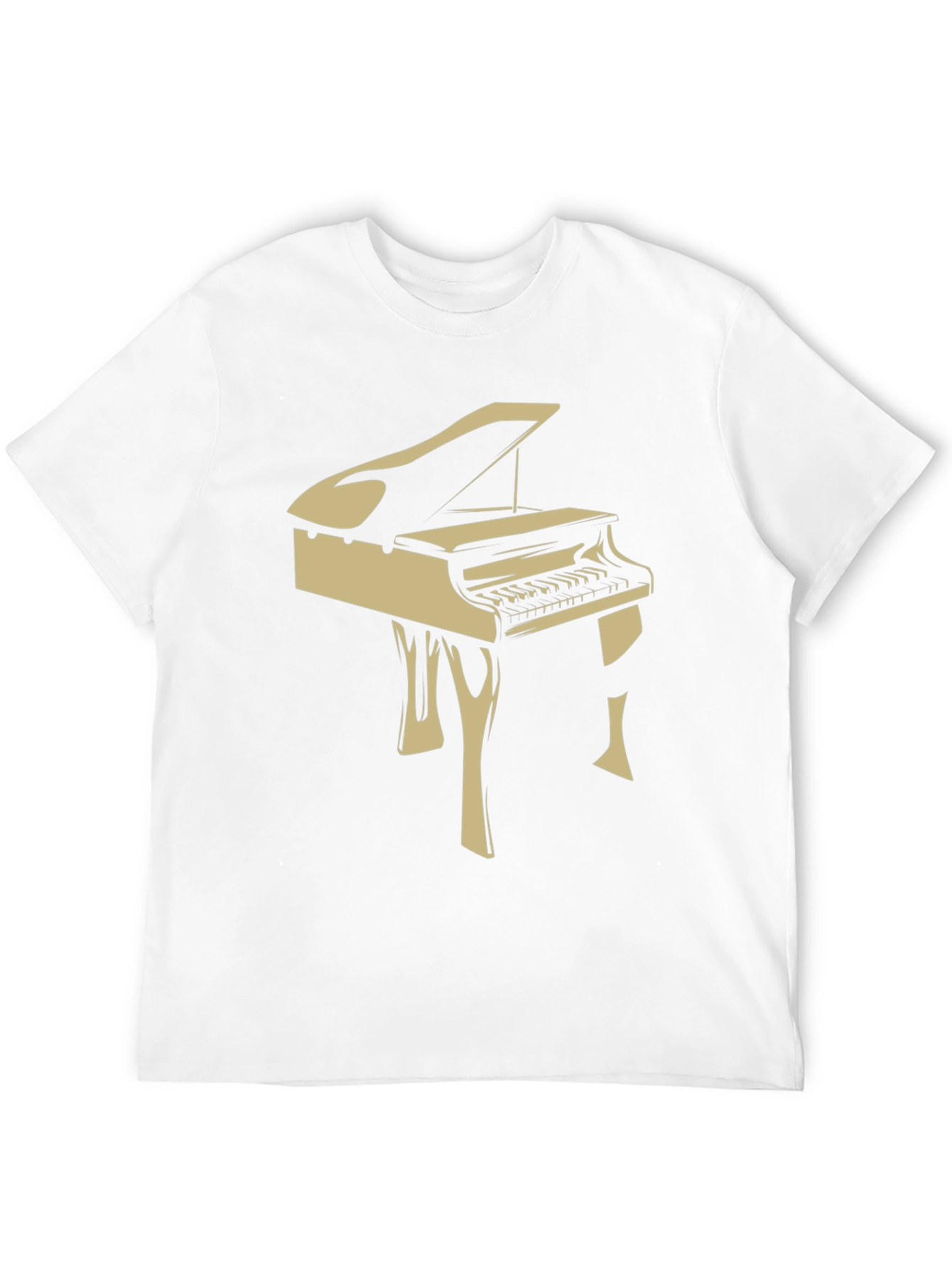 Piano Graphic Tee - Music Lover T-Shirt