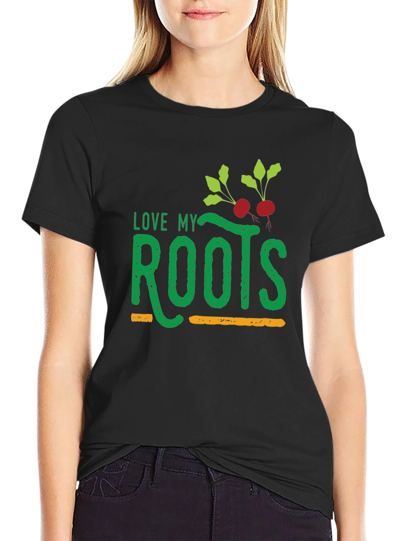 Love My Roots T-Shirt - Black