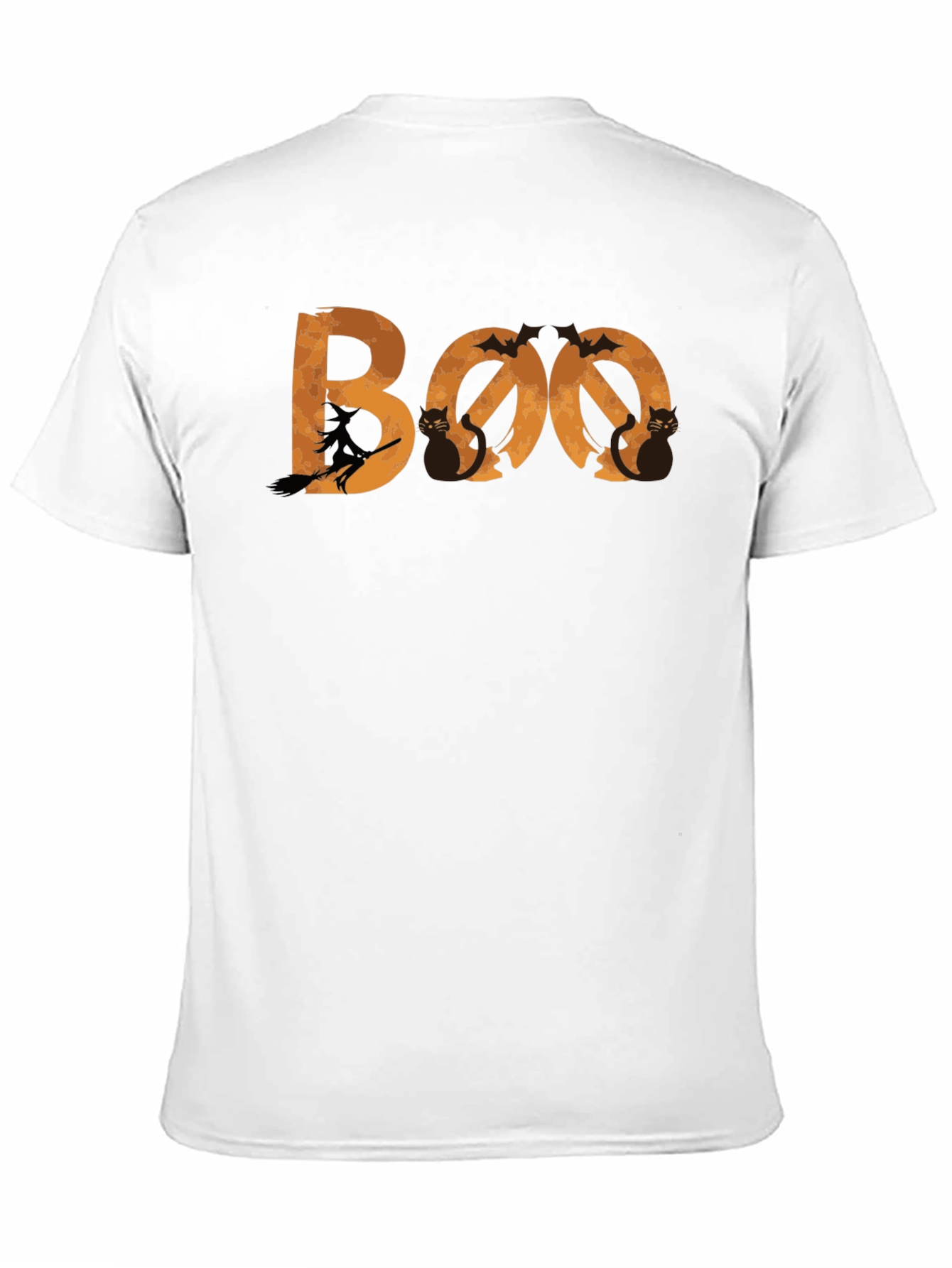 Boo Halloween T-Shirt - Witch & Cats