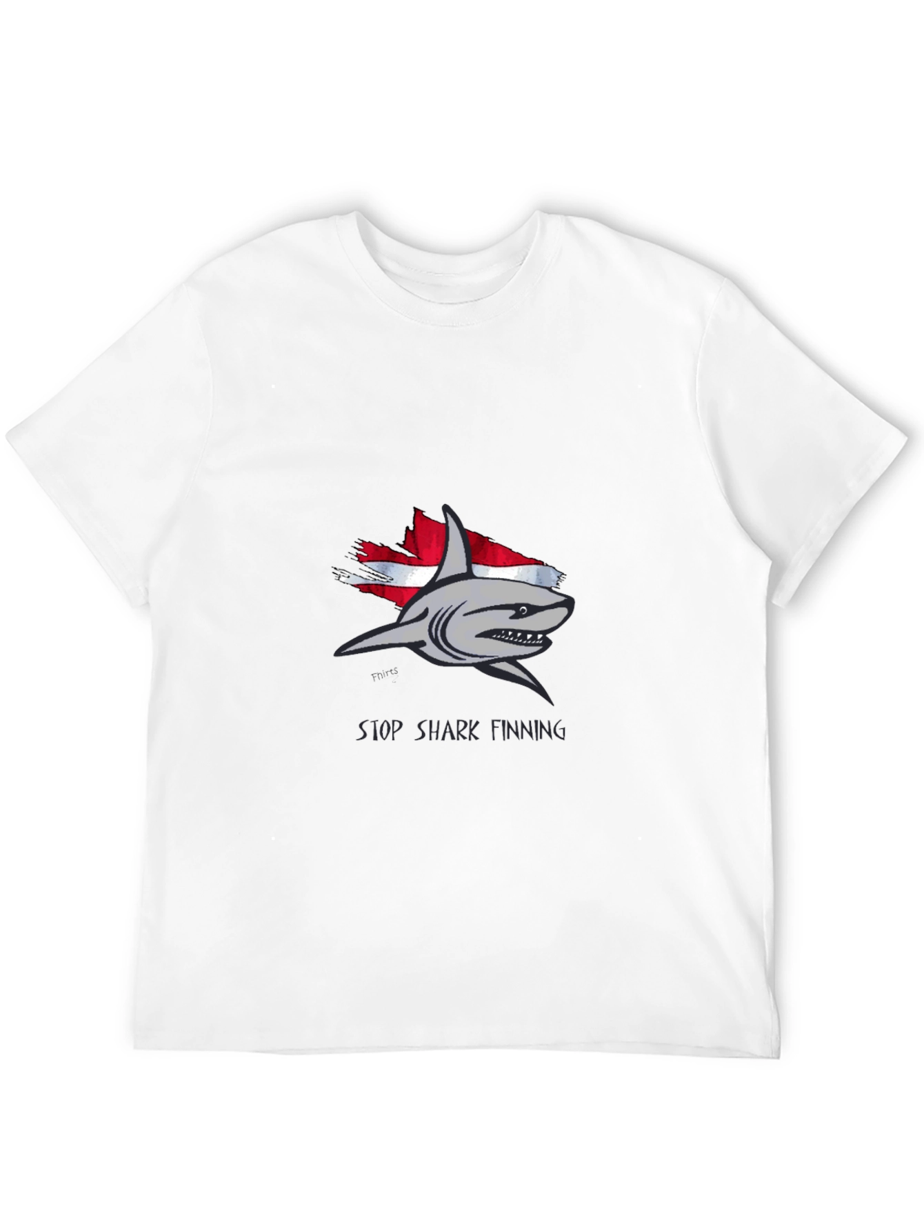 Stop Shark Finning Graphic Tee - Black