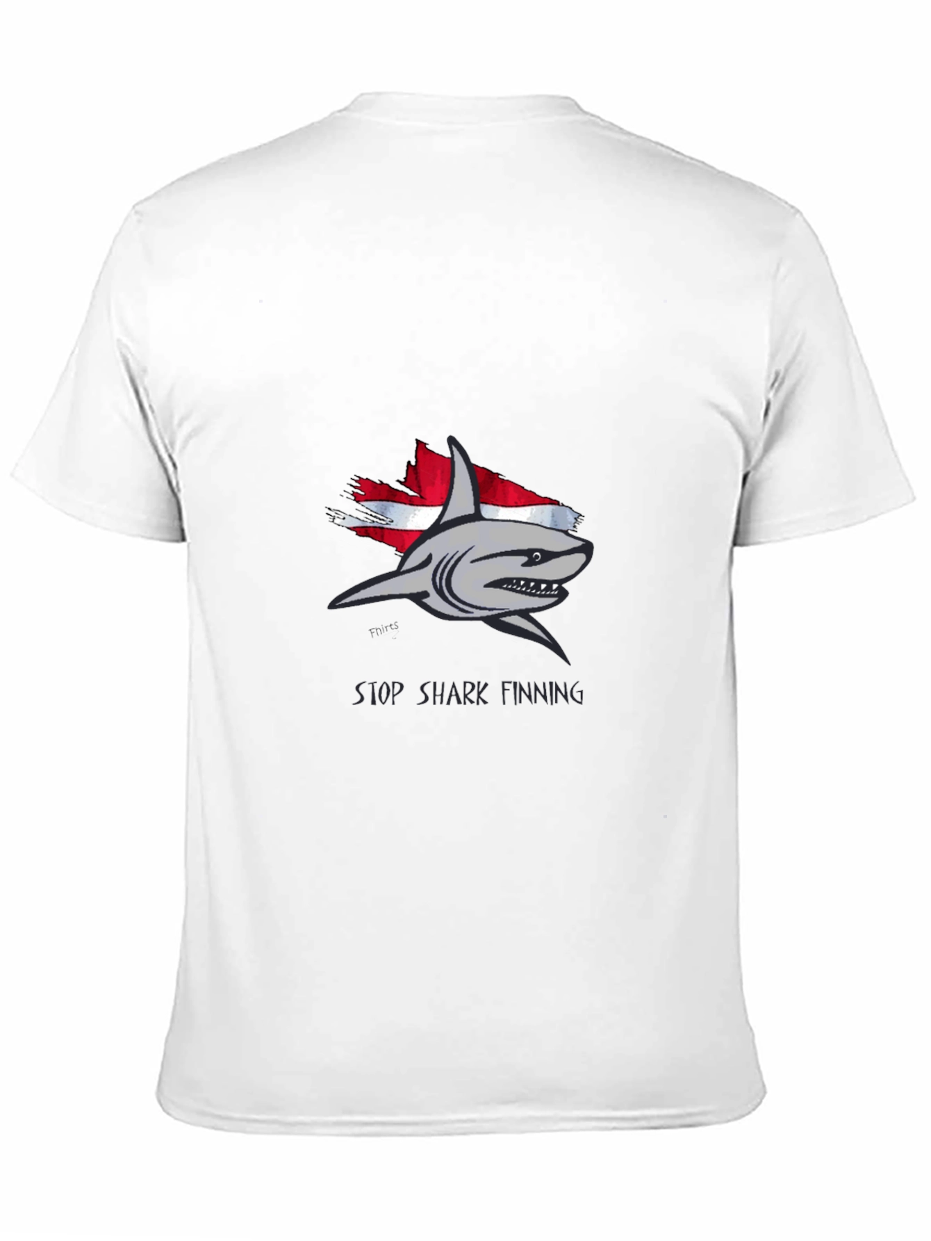 Stop Shark Finning Graphic Tee - Black