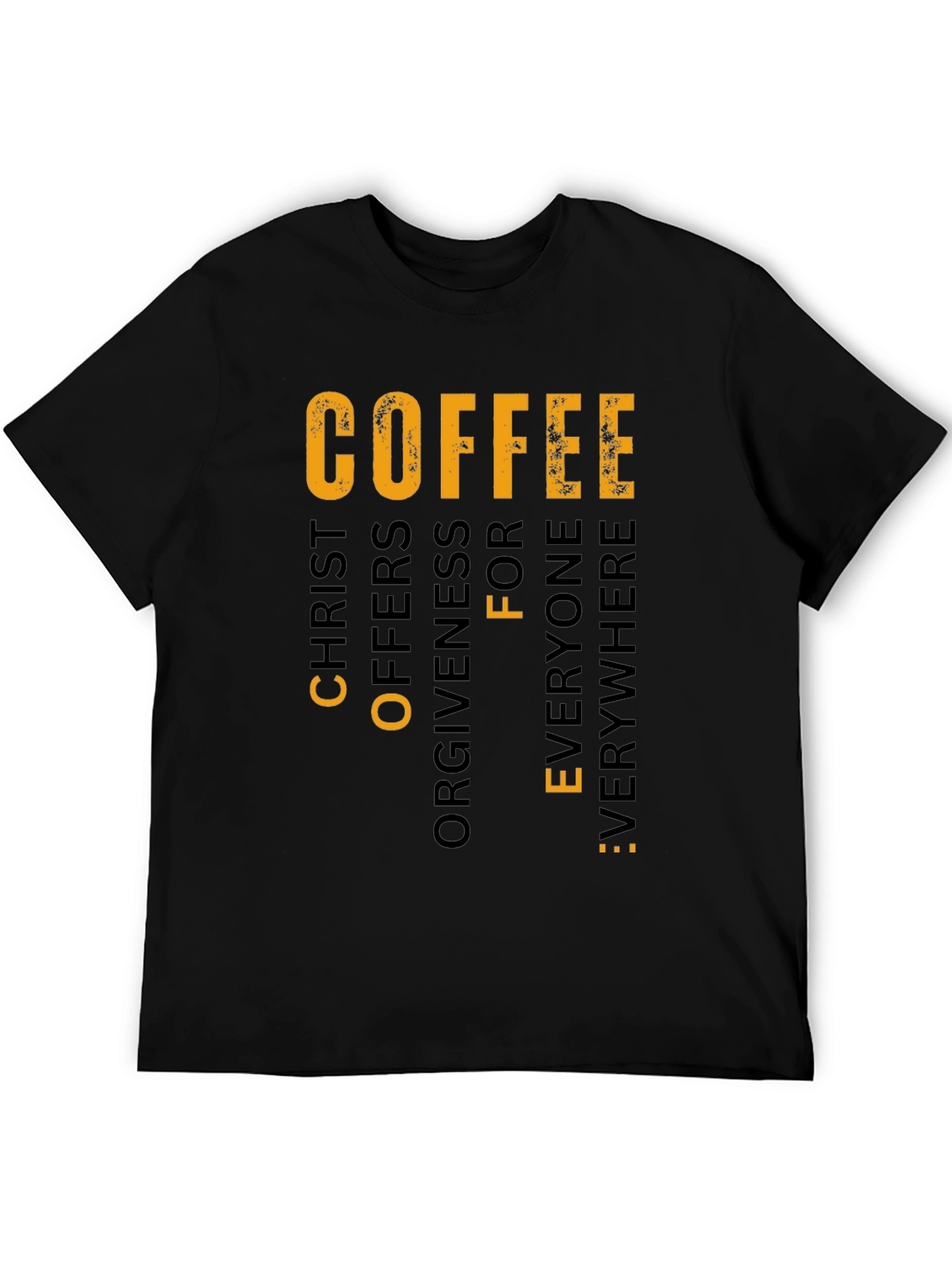 Coffee Christ Offers Forgiveness Graphic T-Shirt