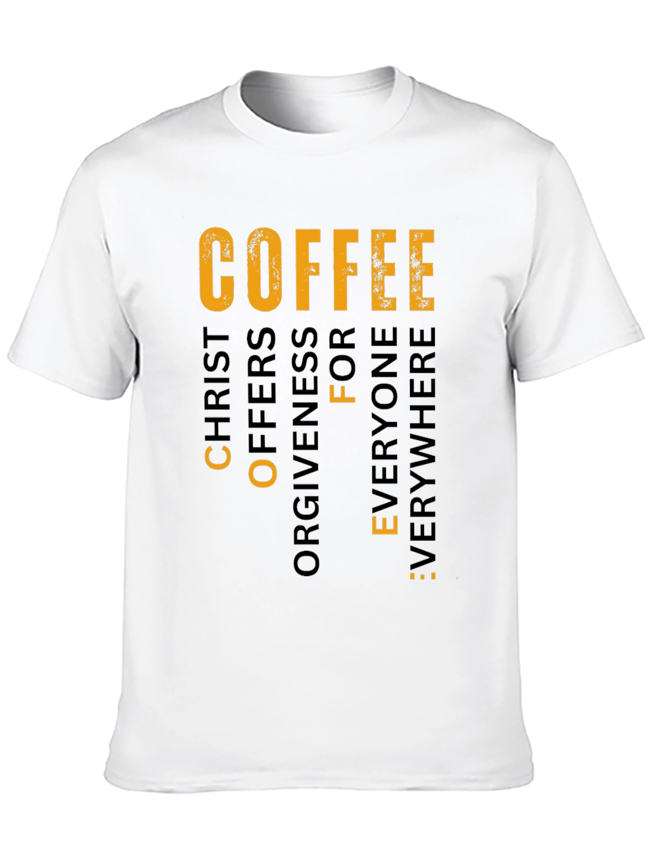 Coffee Christ Offers Forgiveness Graphic T-Shirt