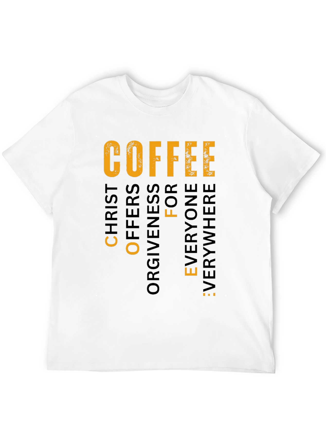 Coffee Christ Offers Forgiveness Graphic T-Shirt