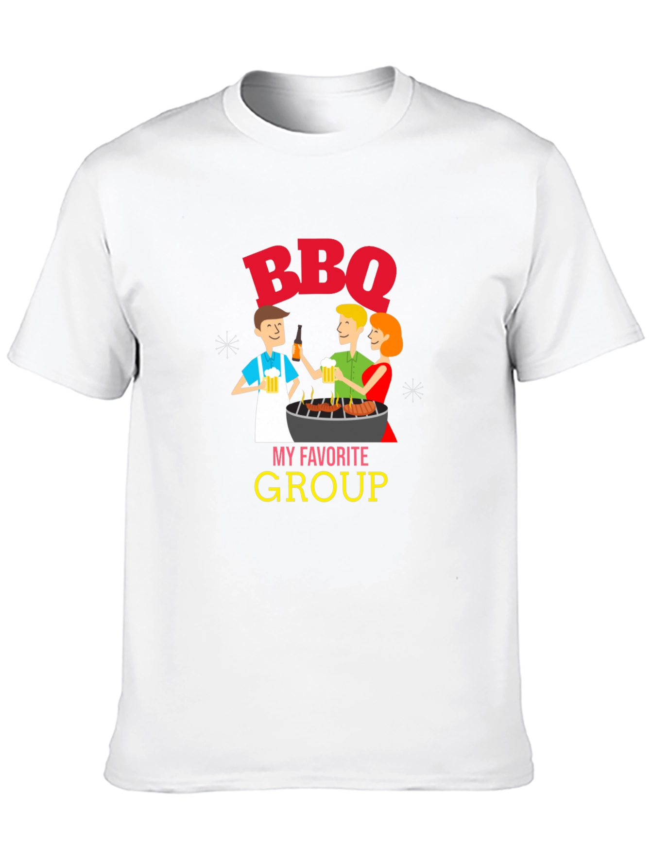BBQ My Favorite Group Graphic T-Shirt