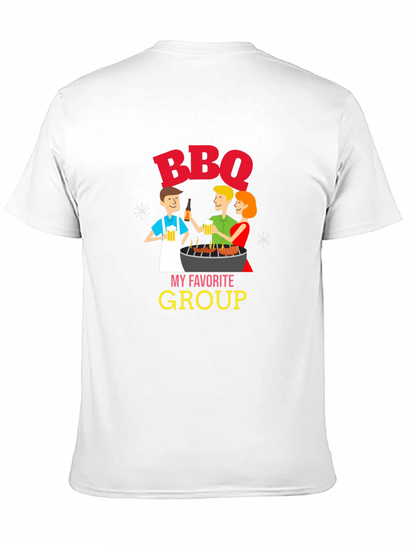 BBQ My Favorite Group Graphic T-Shirt