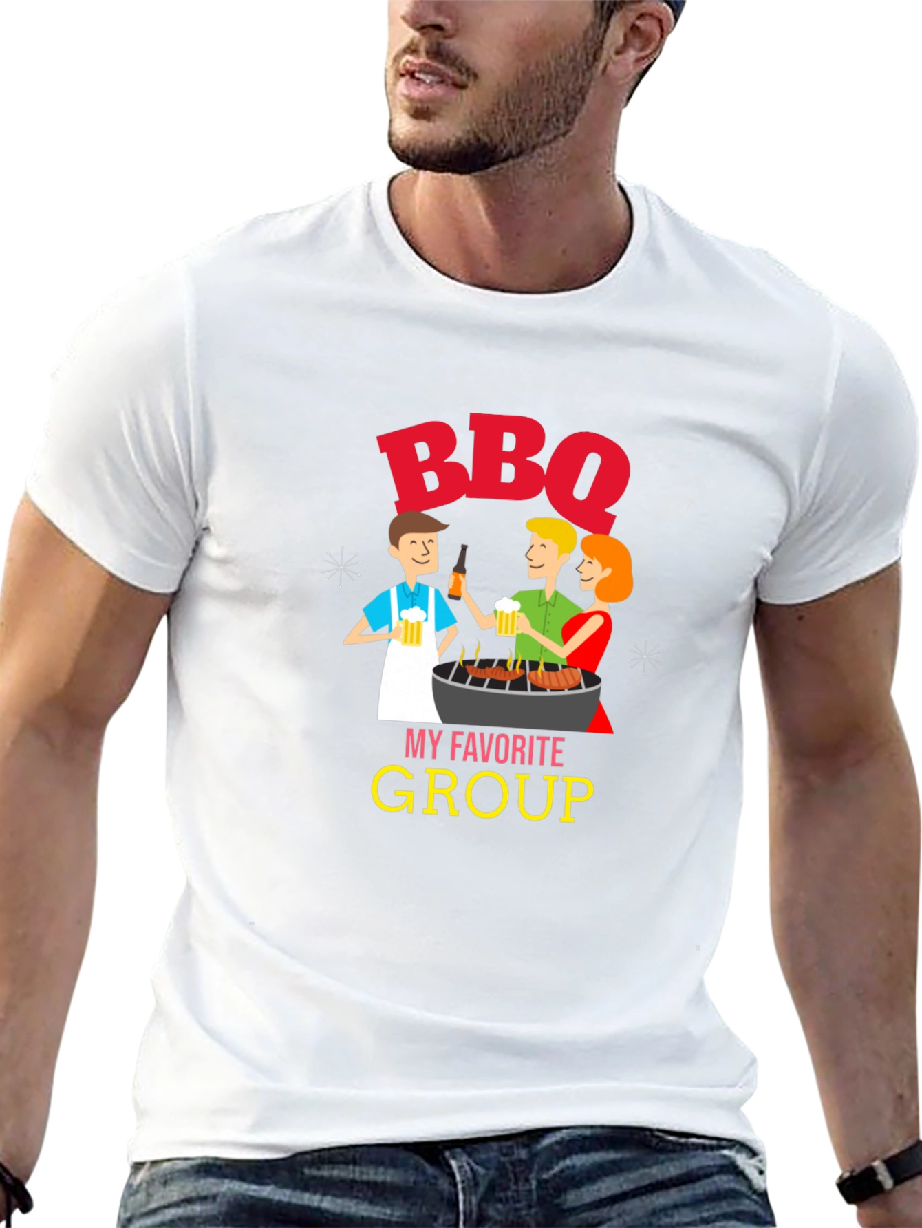 BBQ My Favorite Group Graphic T-Shirt