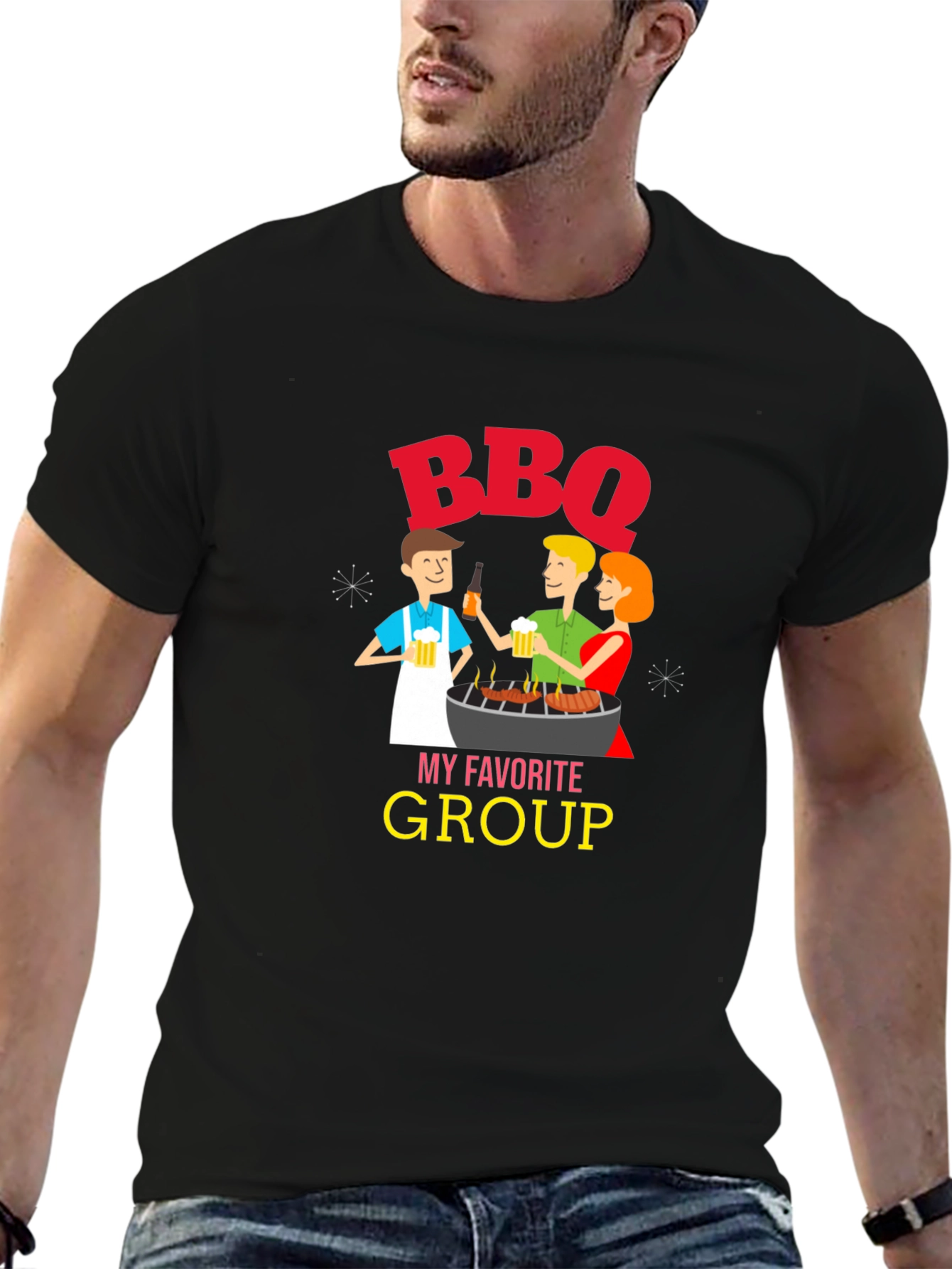 BBQ My Favorite Group Graphic T-Shirt