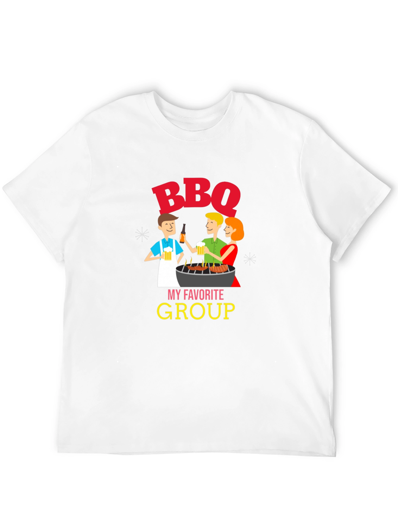 BBQ My Favorite Group Graphic T-Shirt