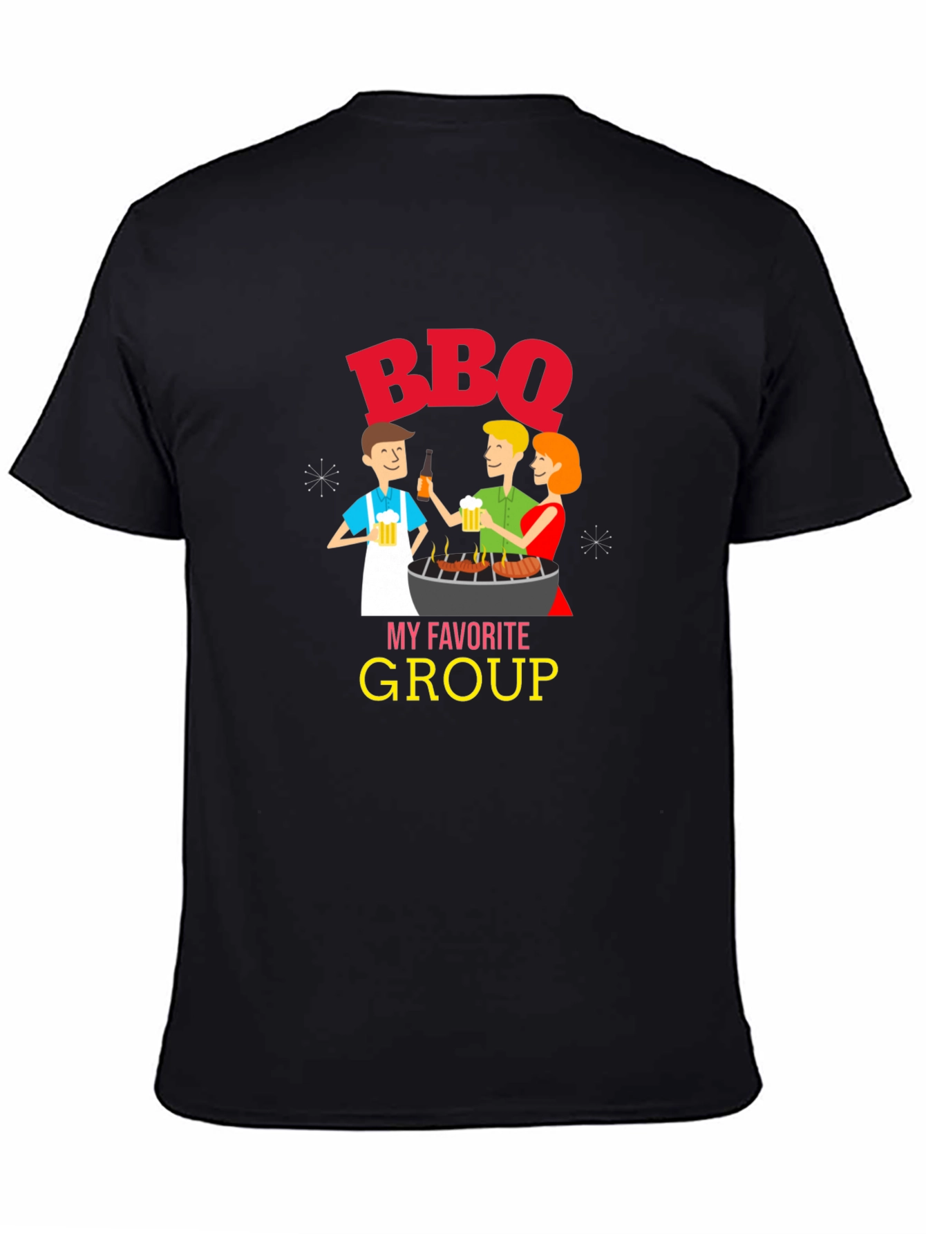 BBQ My Favorite Group Graphic T-Shirt
