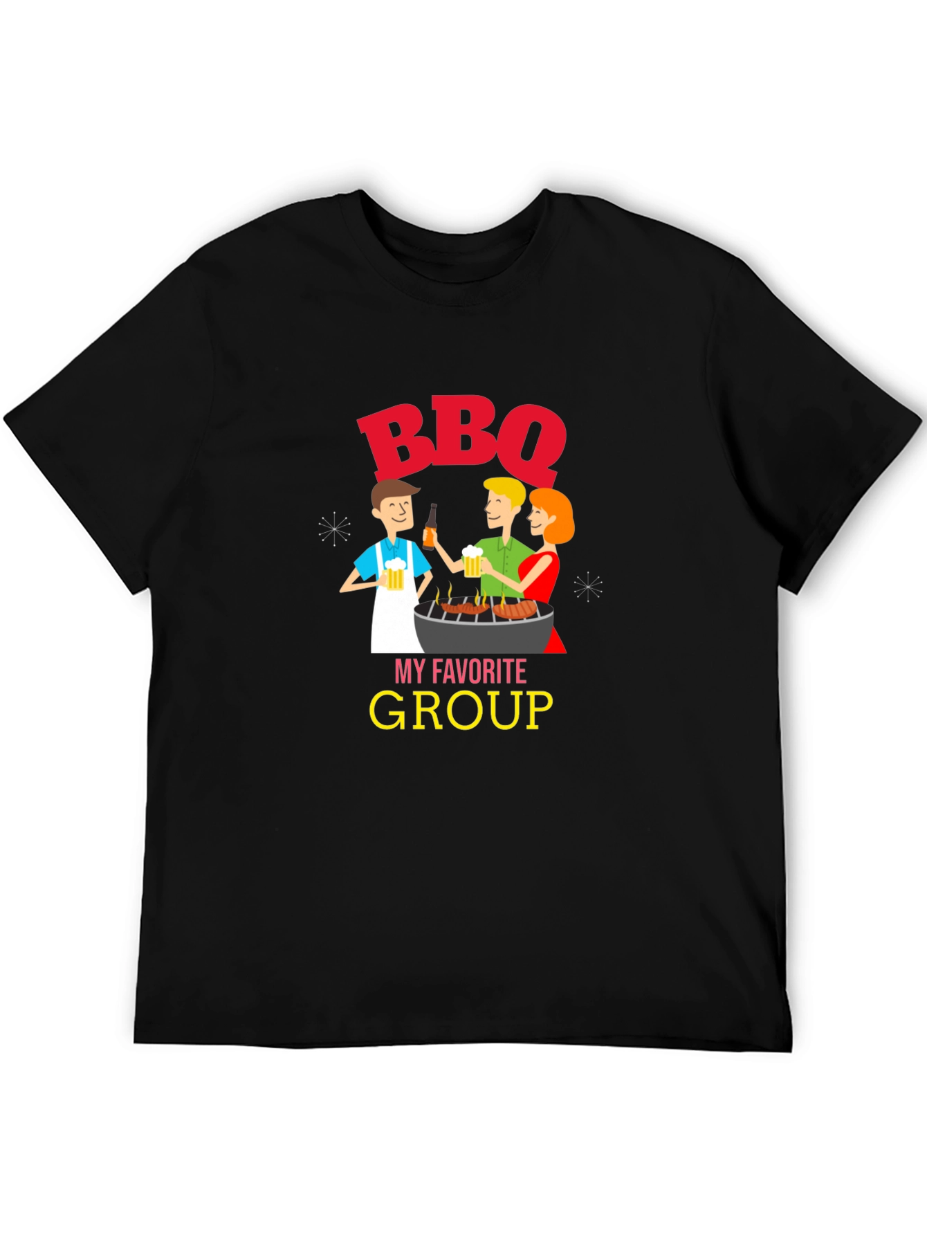 BBQ My Favorite Group Graphic T-Shirt