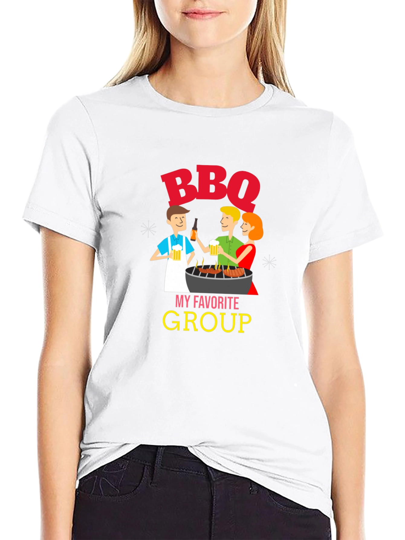 BBQ My Favorite Group Graphic T-Shirt