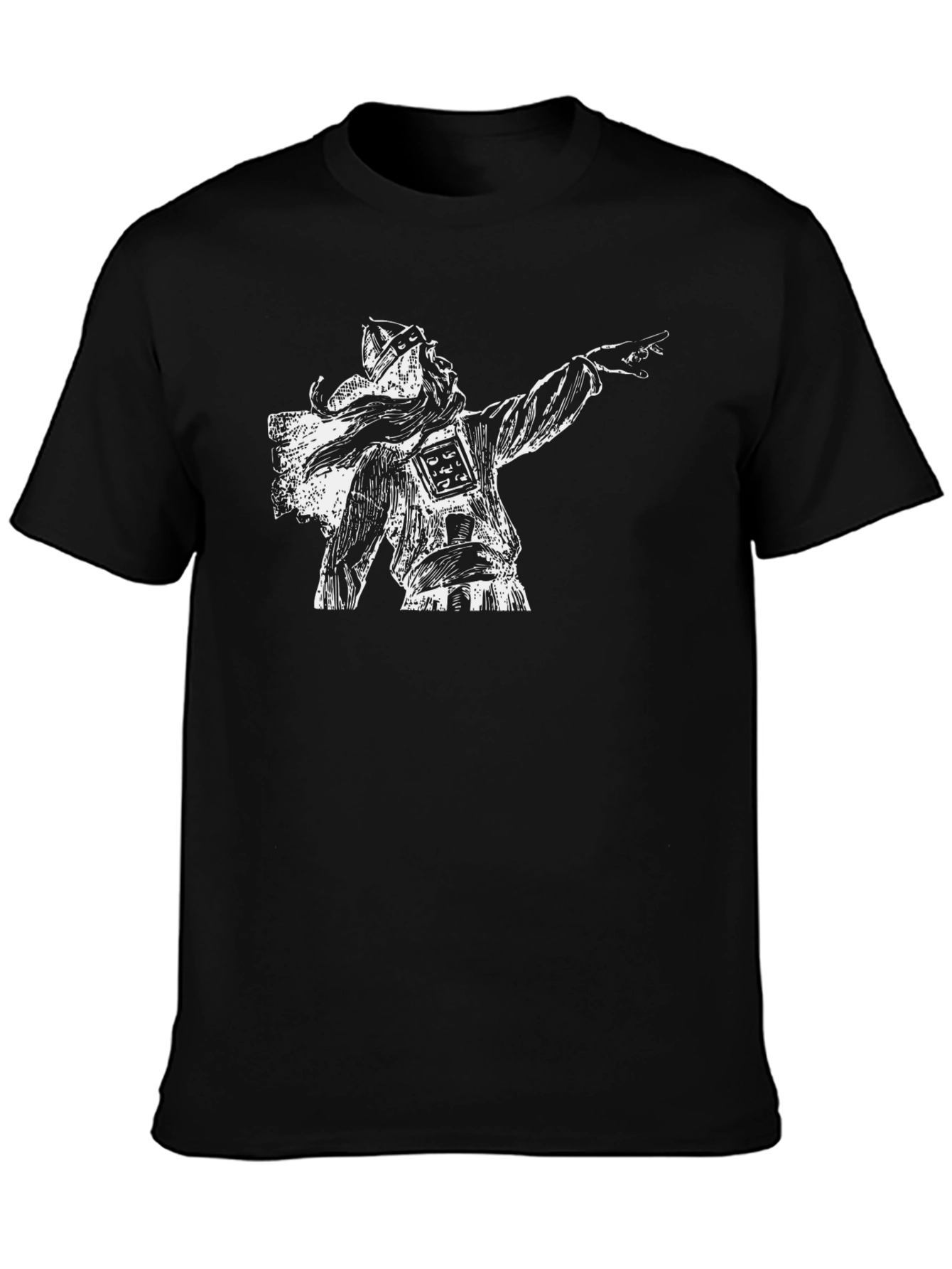 Viking Warrior Graphic Tee - Black