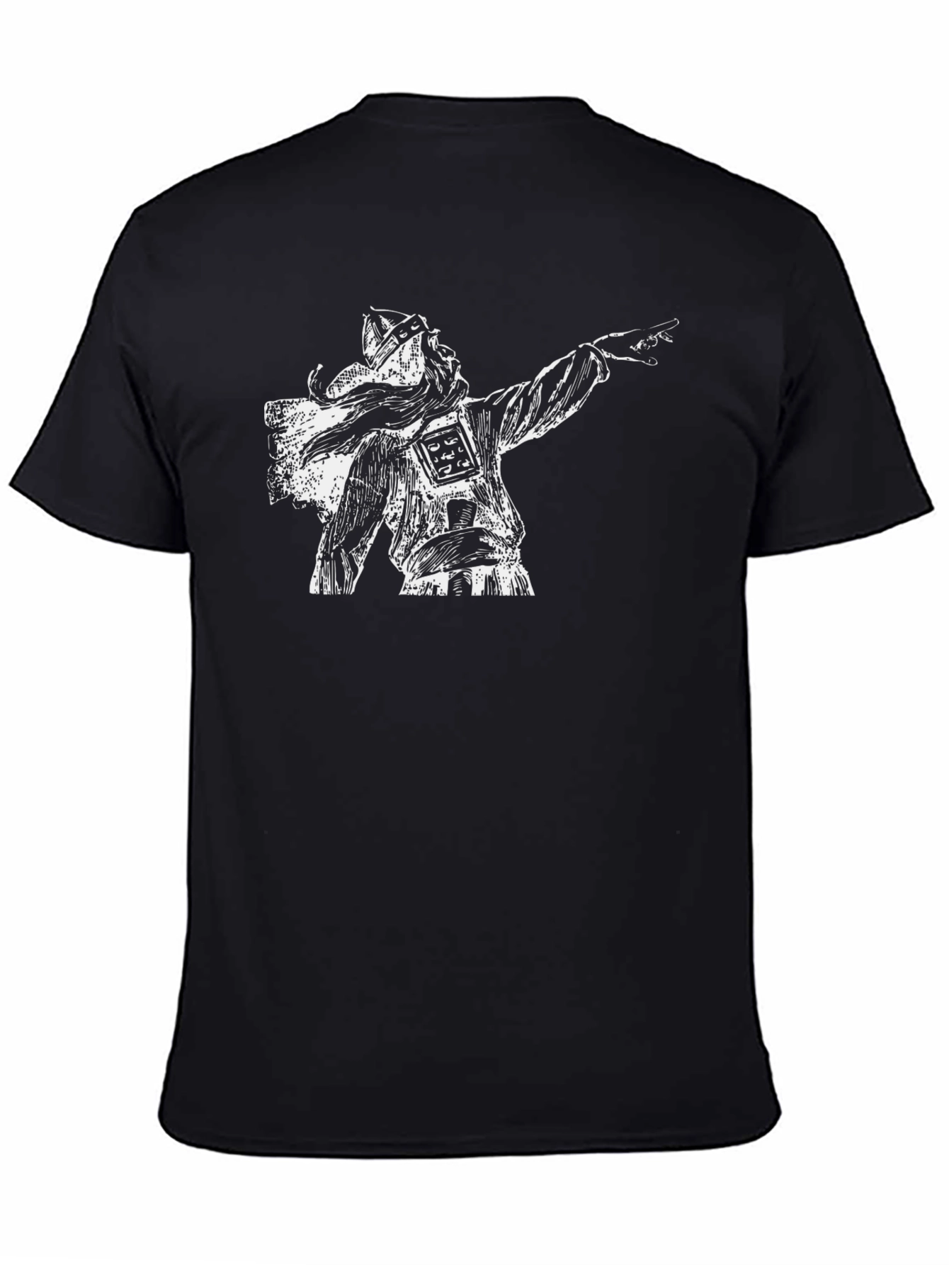 Viking Warrior Graphic Tee - Black