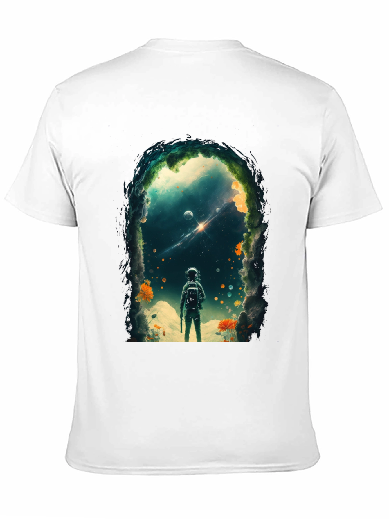 Astronaut Space Portal Graphic T-Shirt