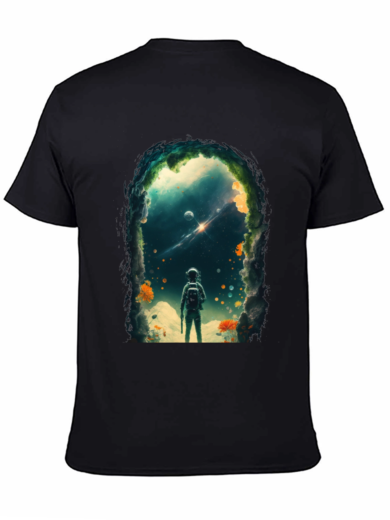 Astronaut Space Portal Graphic T-Shirt