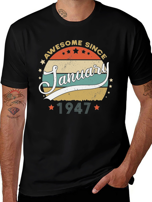 Awesome Since January 1947 - Vintage T-Shirt