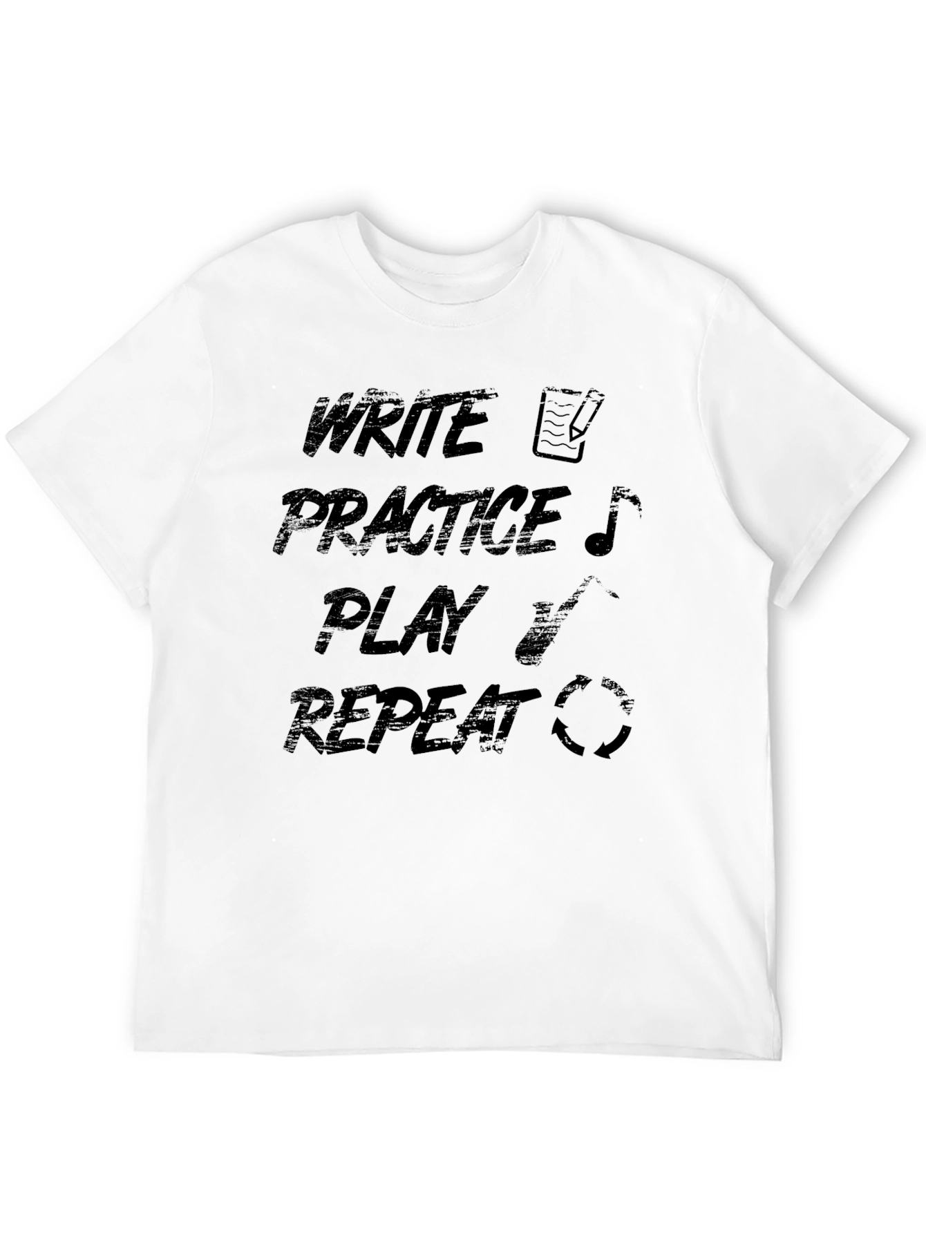 Write Practice Play Repeat Graphic Tee