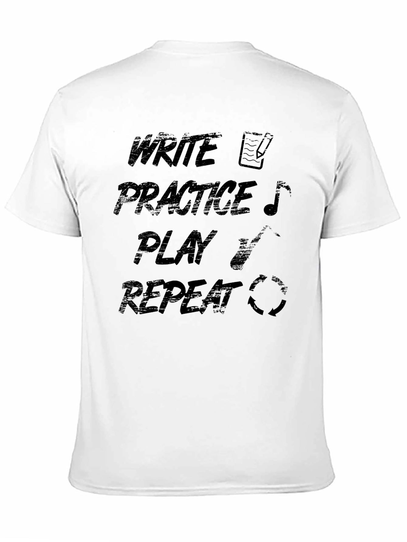 Write Practice Play Repeat Graphic Tee