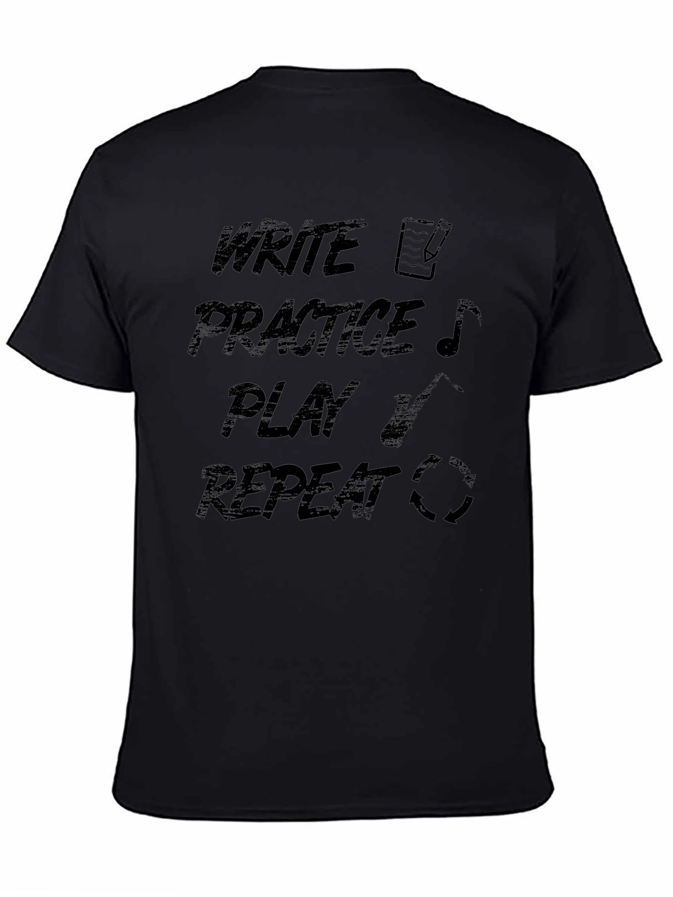 Write Practice Play Repeat Graphic Tee