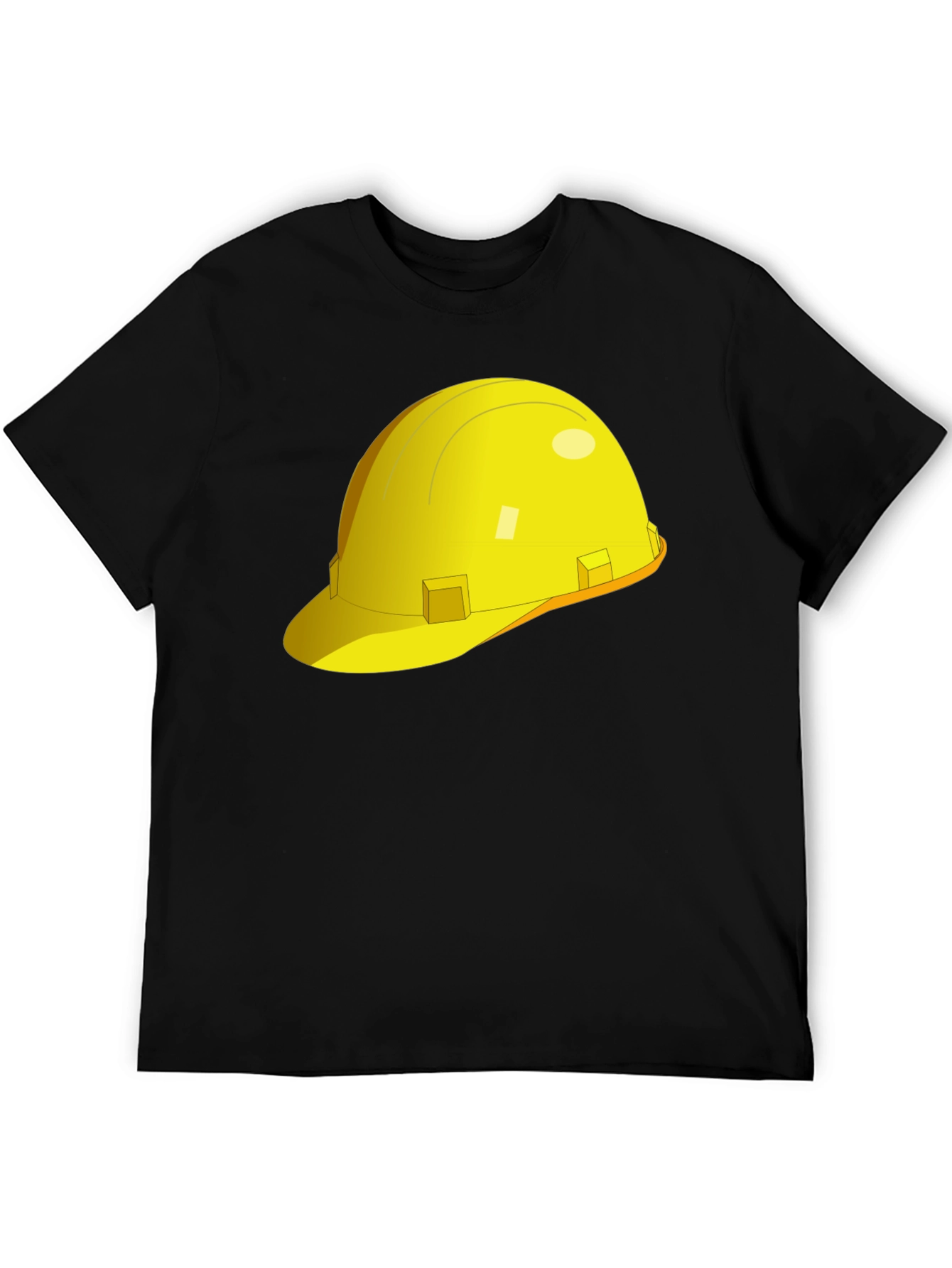 Construction Hat Graphic T-Shirt - Black