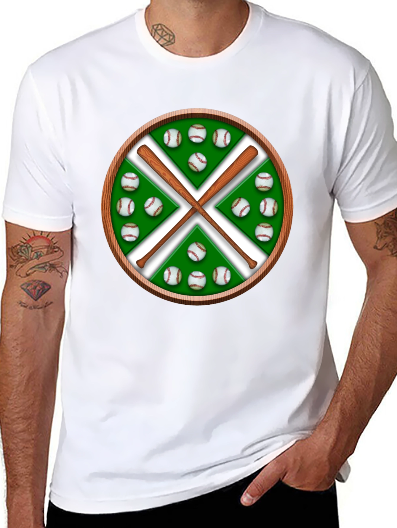 Baseball Bats & Balls Graphic Tee