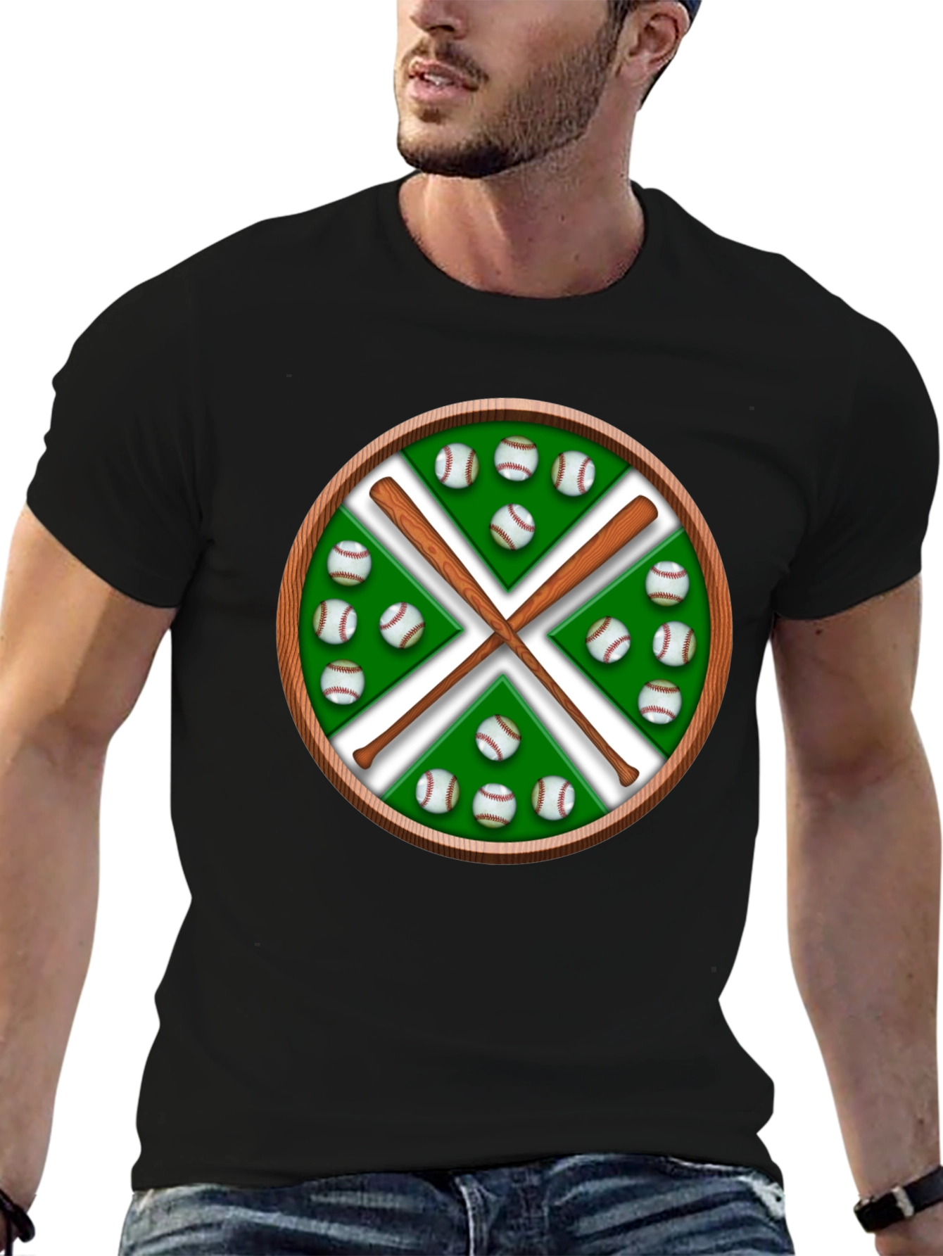 Baseball Bats & Balls Graphic Tee
