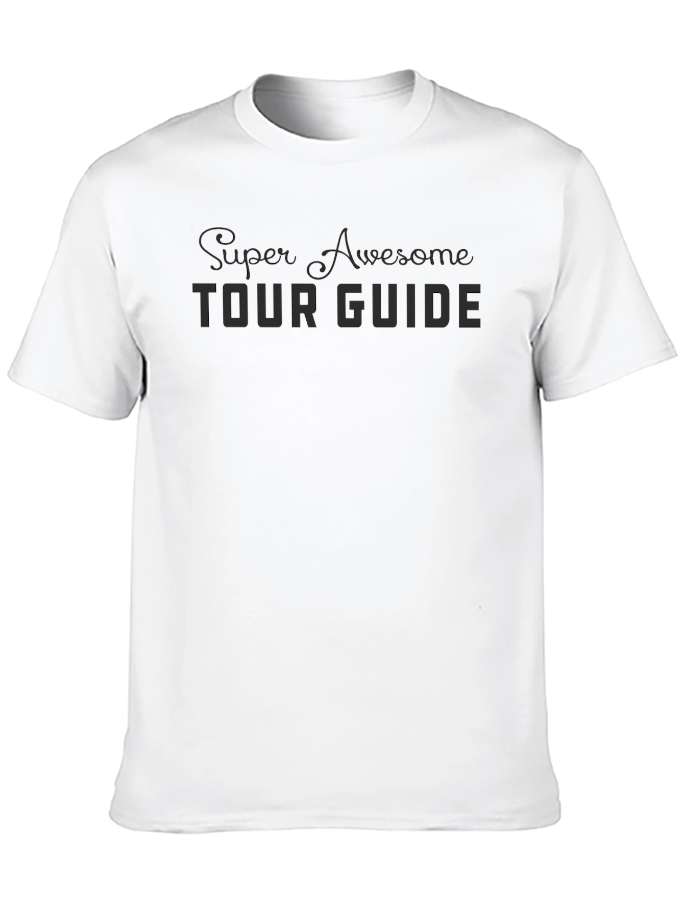 Awesome Tour Guide Black T-Shirt