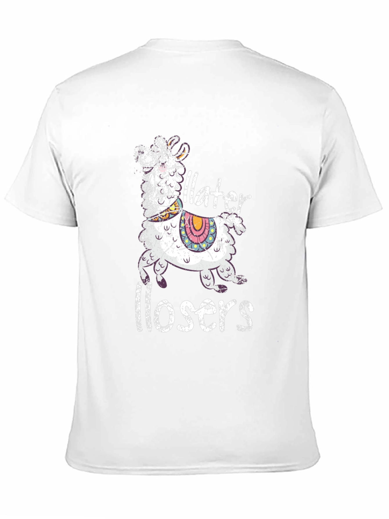 Later Losers Llama Graphic T-Shirt - Black