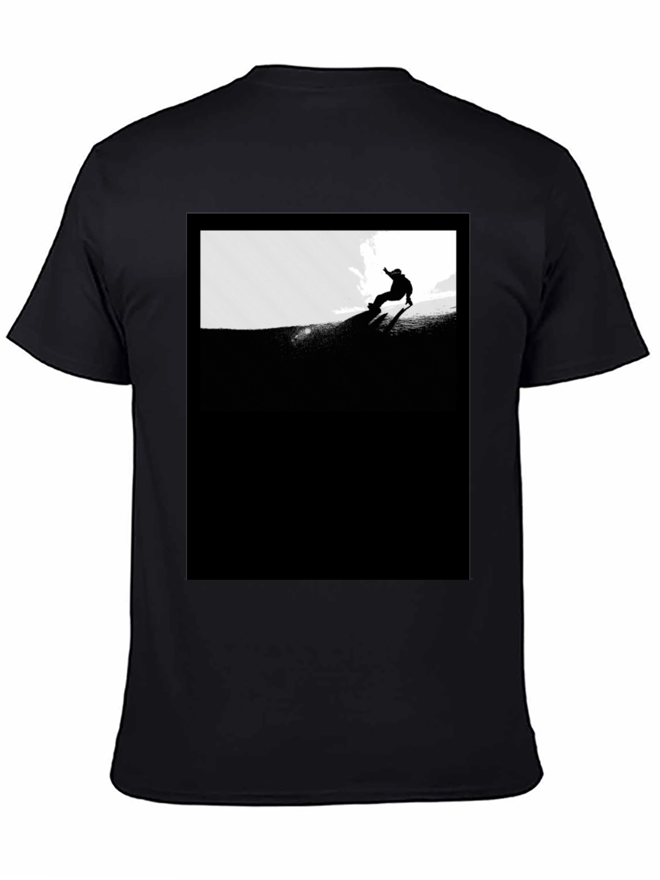 Black Snowboarder Graphic Tee - Stylish Unisex Fit