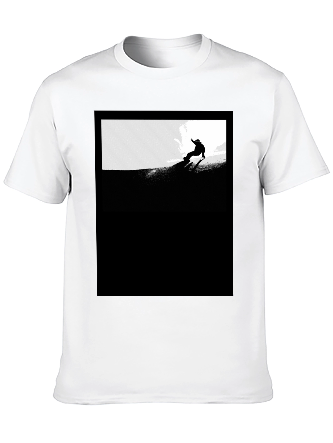 Black Snowboarder Graphic Tee - Stylish Unisex Fit