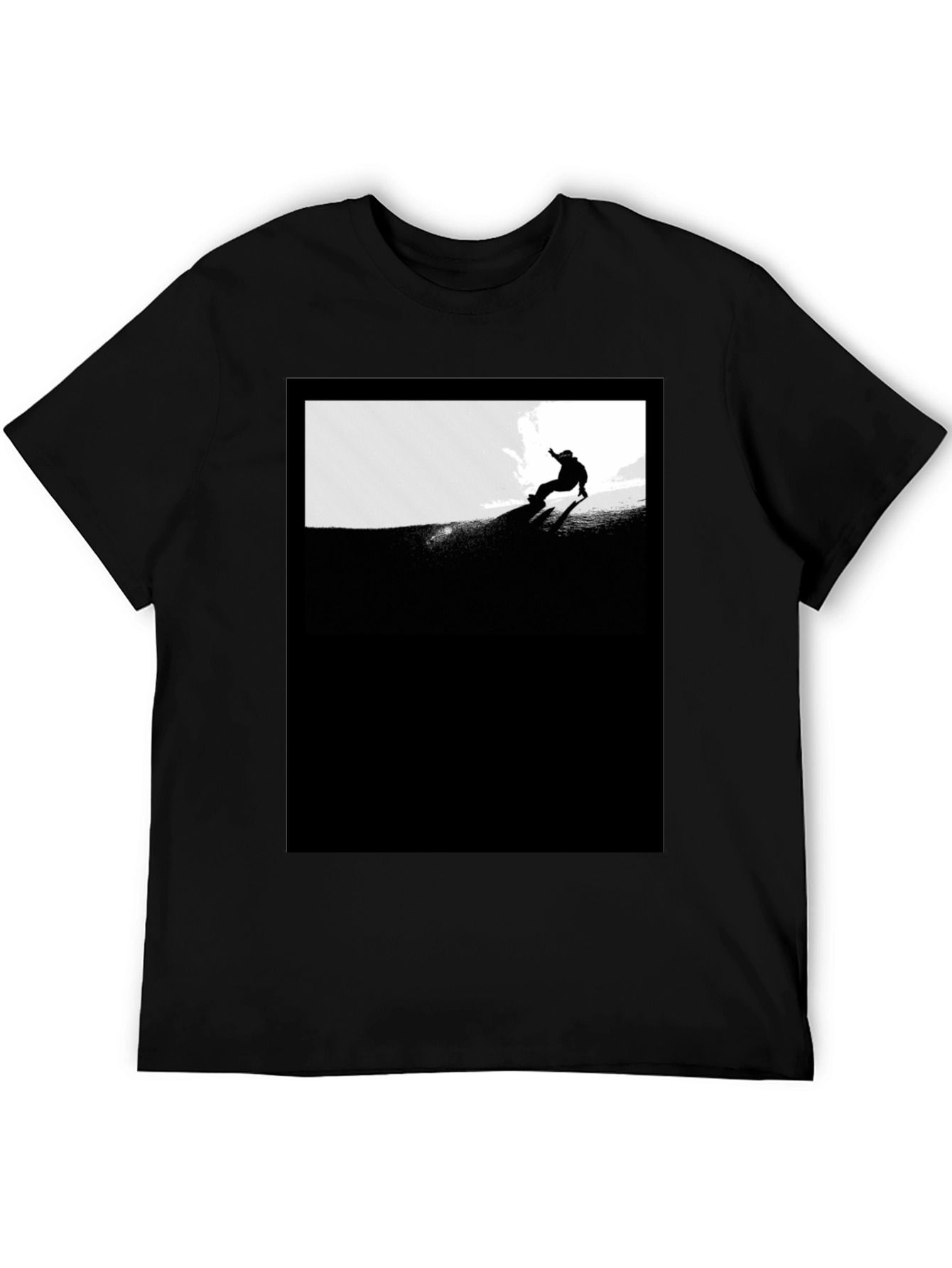 Black Snowboarder Graphic Tee - Stylish Unisex Fit