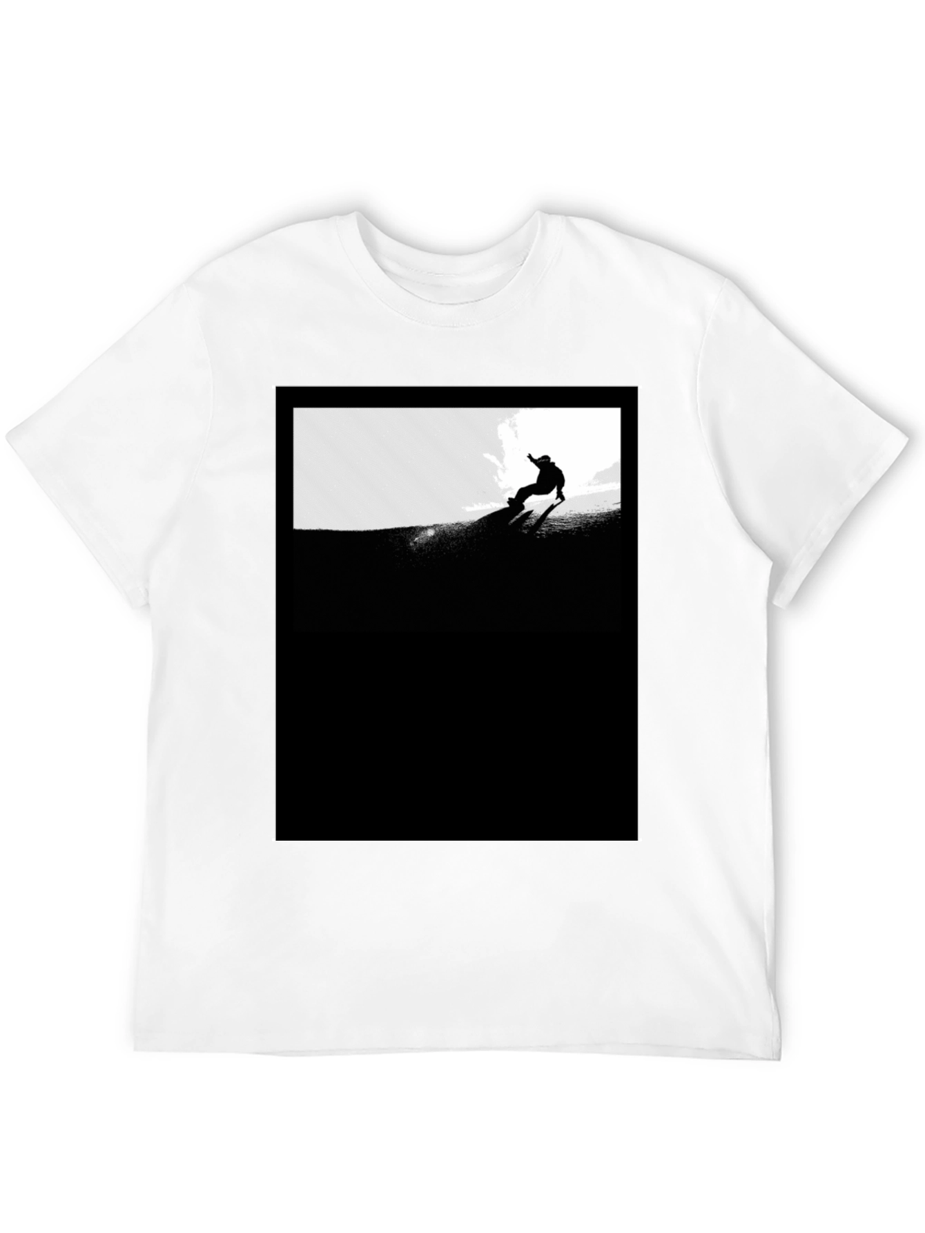 Black Snowboarder Graphic Tee - Stylish Unisex Fit