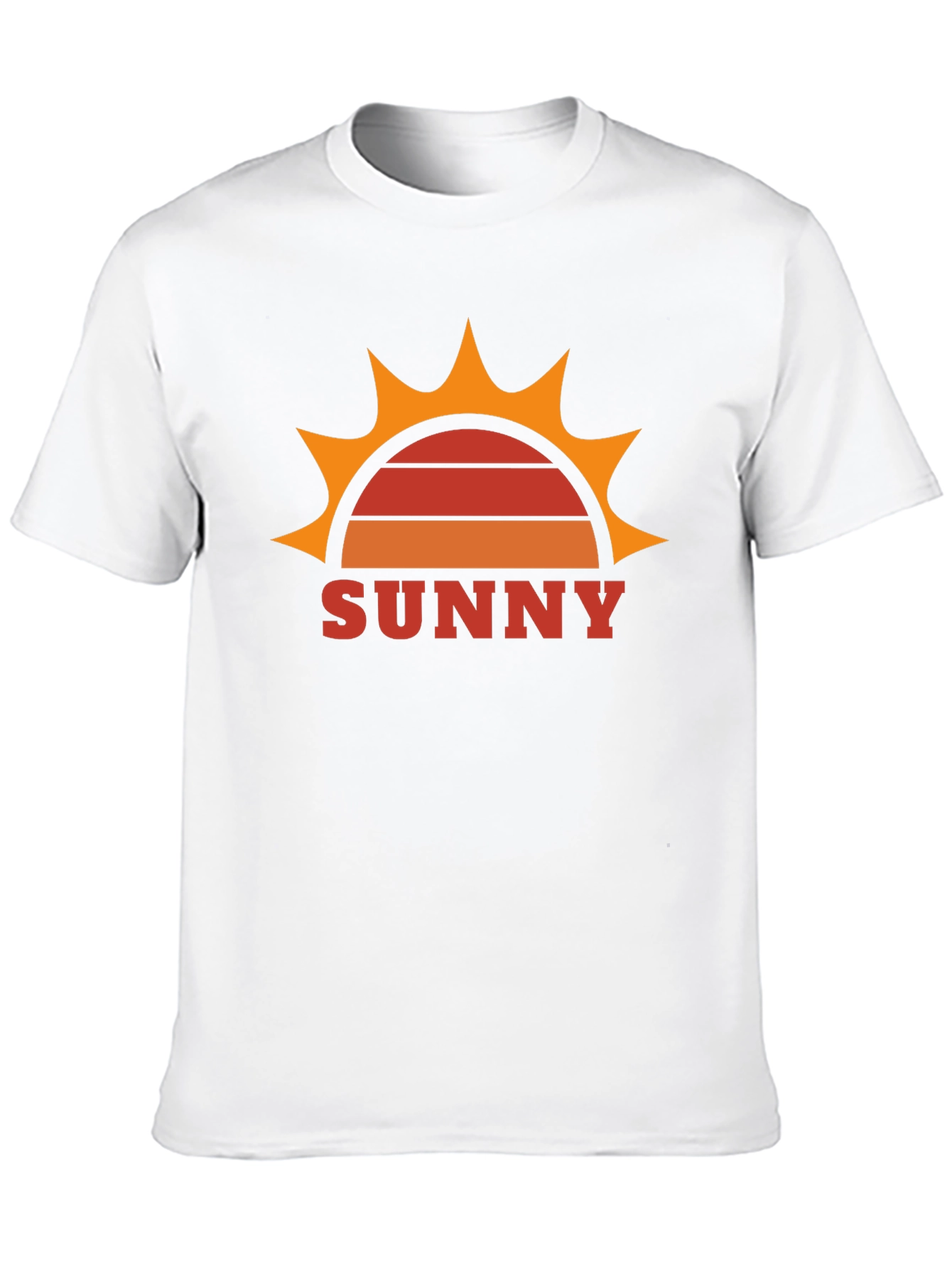Retro Sunny Graphic Tee - Black