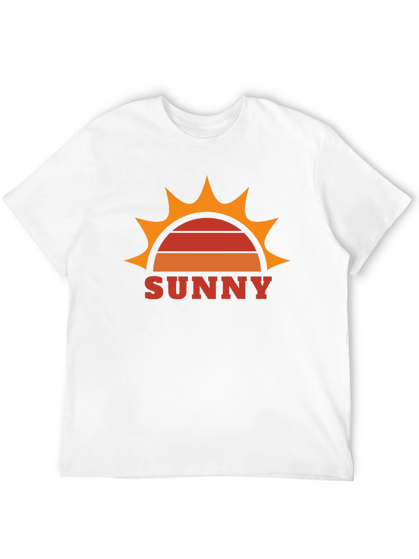 Retro Sunny Graphic Tee - Black