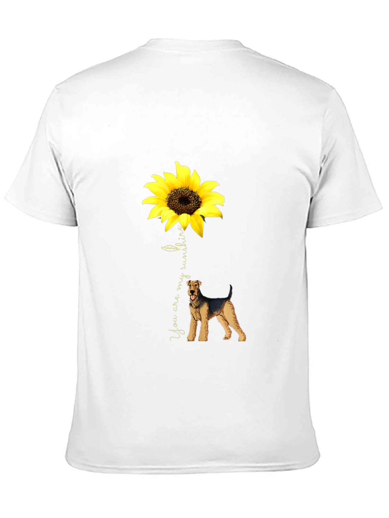 Sunflower Airedale Terrier T-Shirt