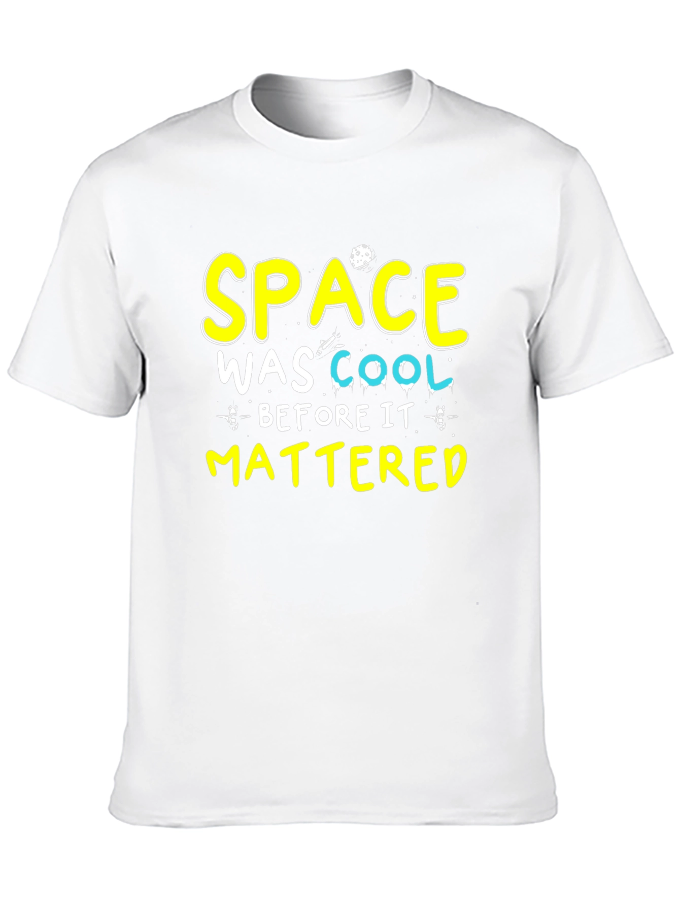 Space Was Cool T-Shirt - Black Cotton Tee