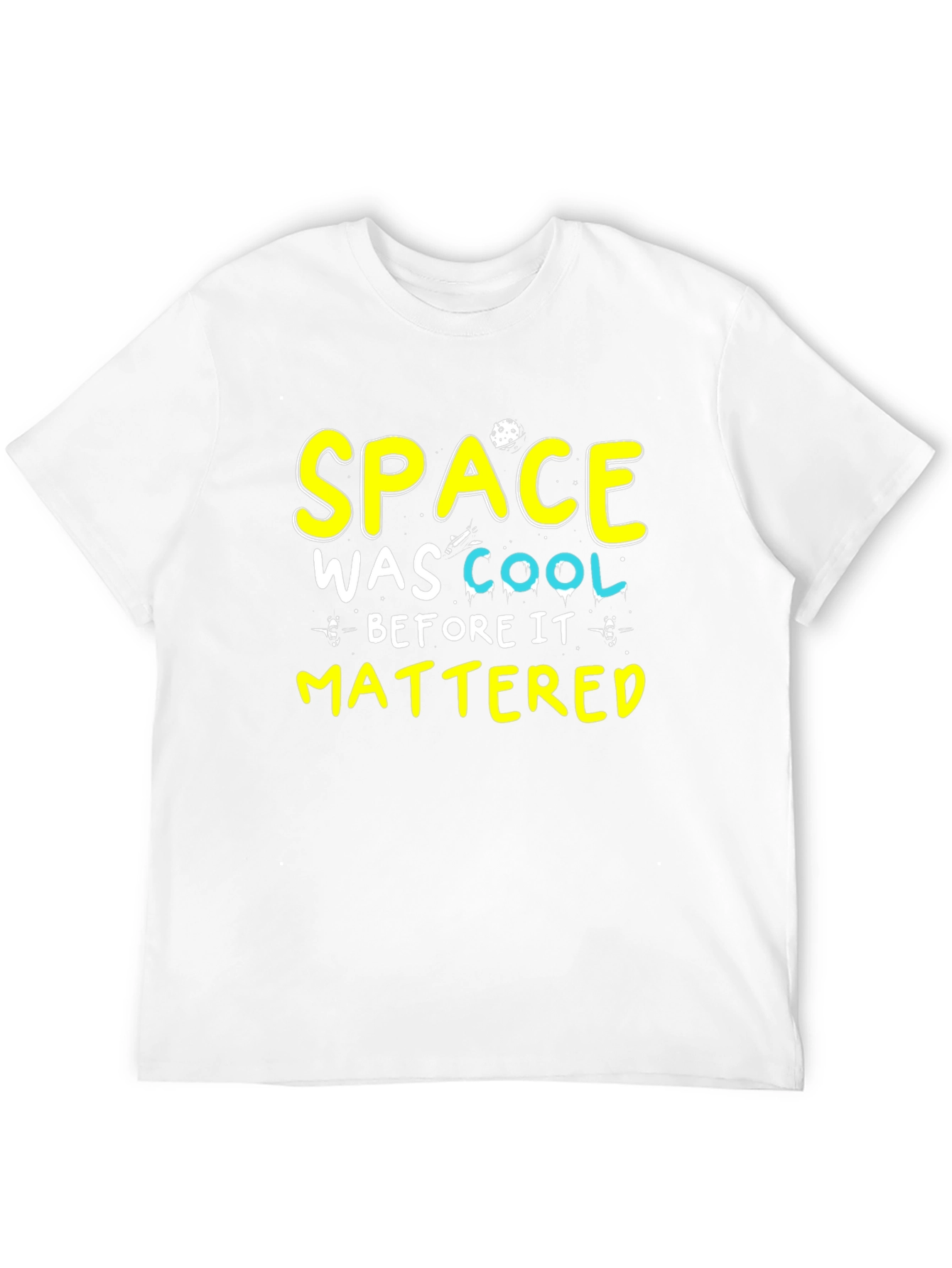 Space Was Cool T-Shirt - Black Cotton Tee