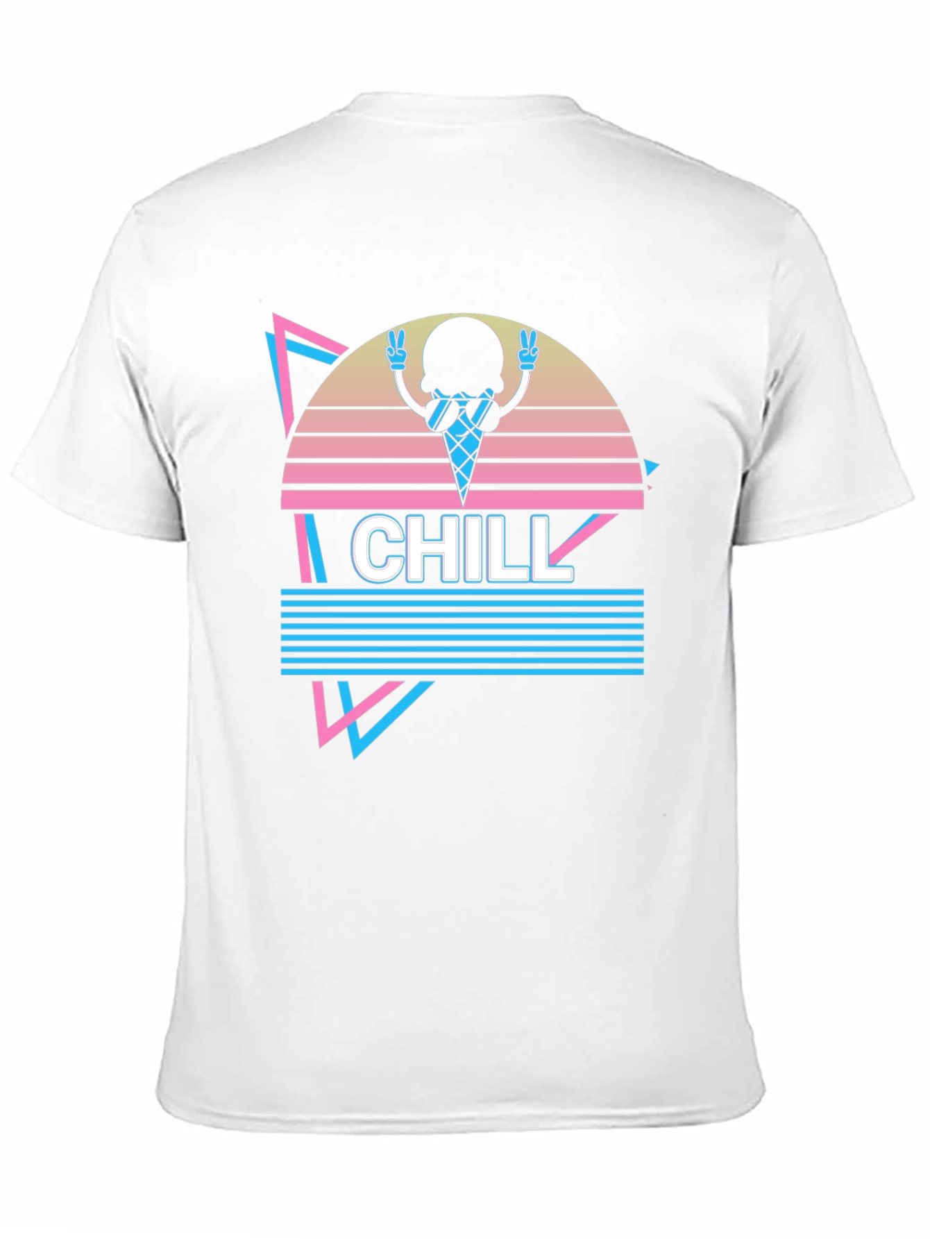 Chill Ice Cream Retro T-Shirt - Cool Graphic Tee