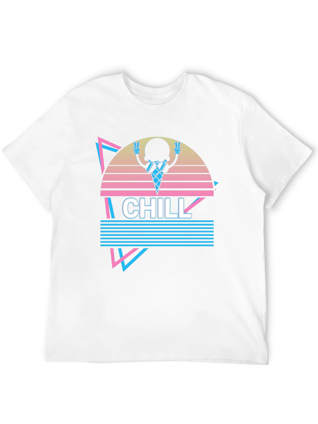 Chill Ice Cream Retro T-Shirt - Cool Graphic Tee