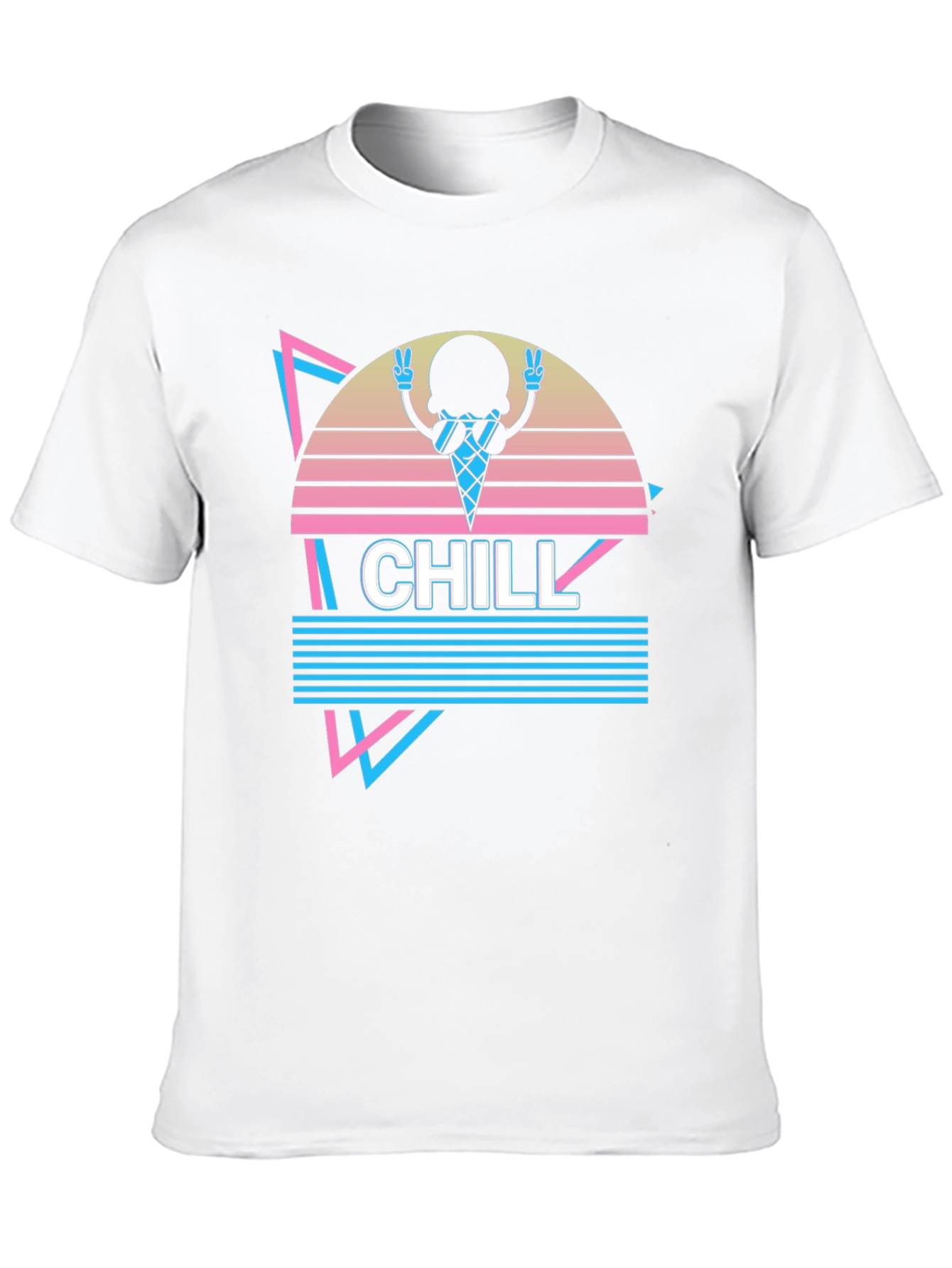 Chill Ice Cream Retro T-Shirt - Cool Graphic Tee