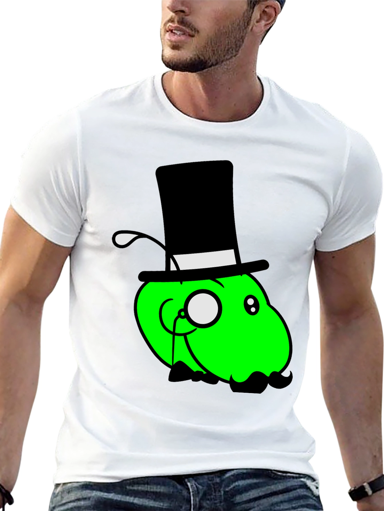 Cartoon Gentleman Graphic Tee