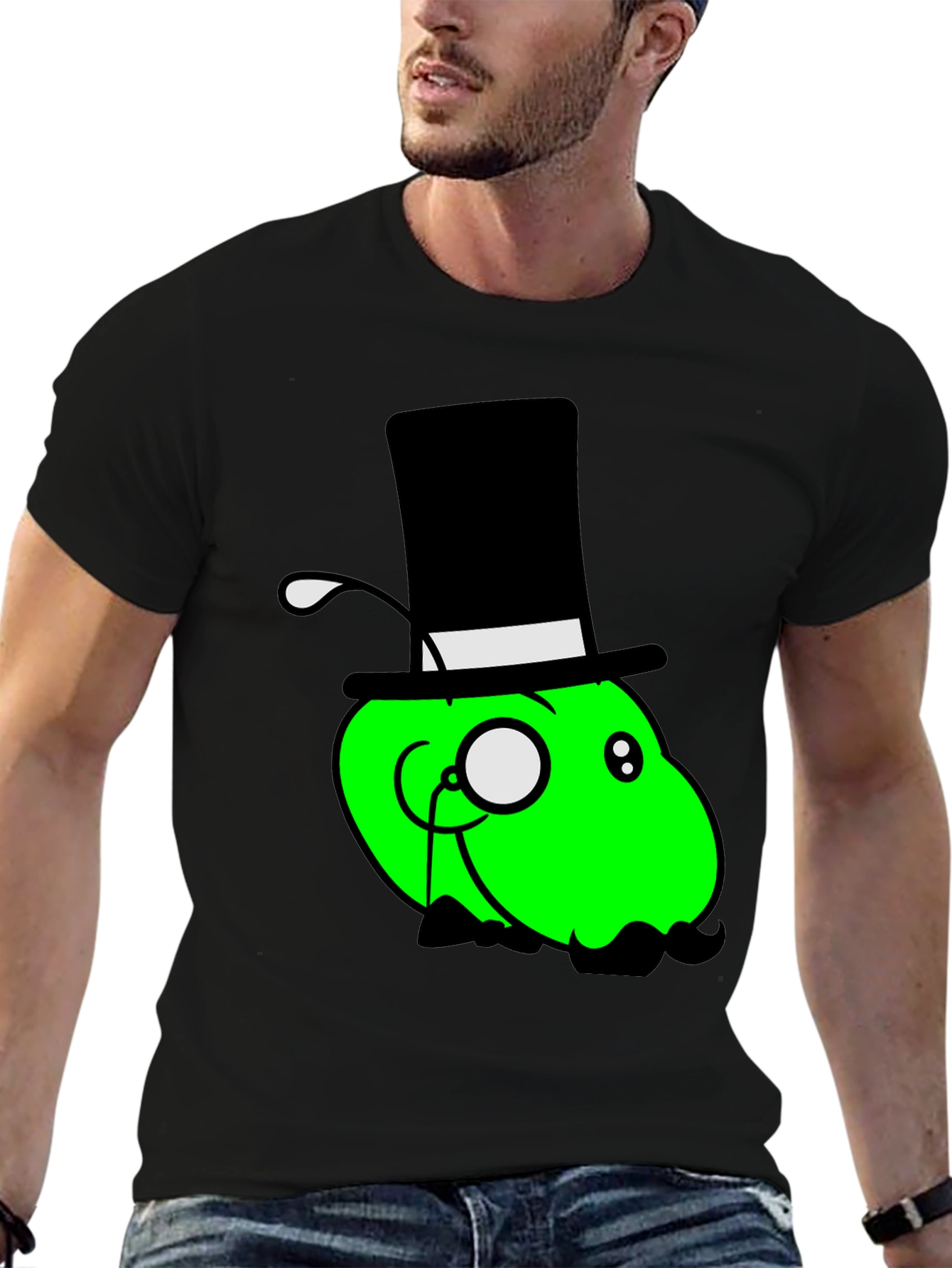 Cartoon Gentleman Graphic Tee