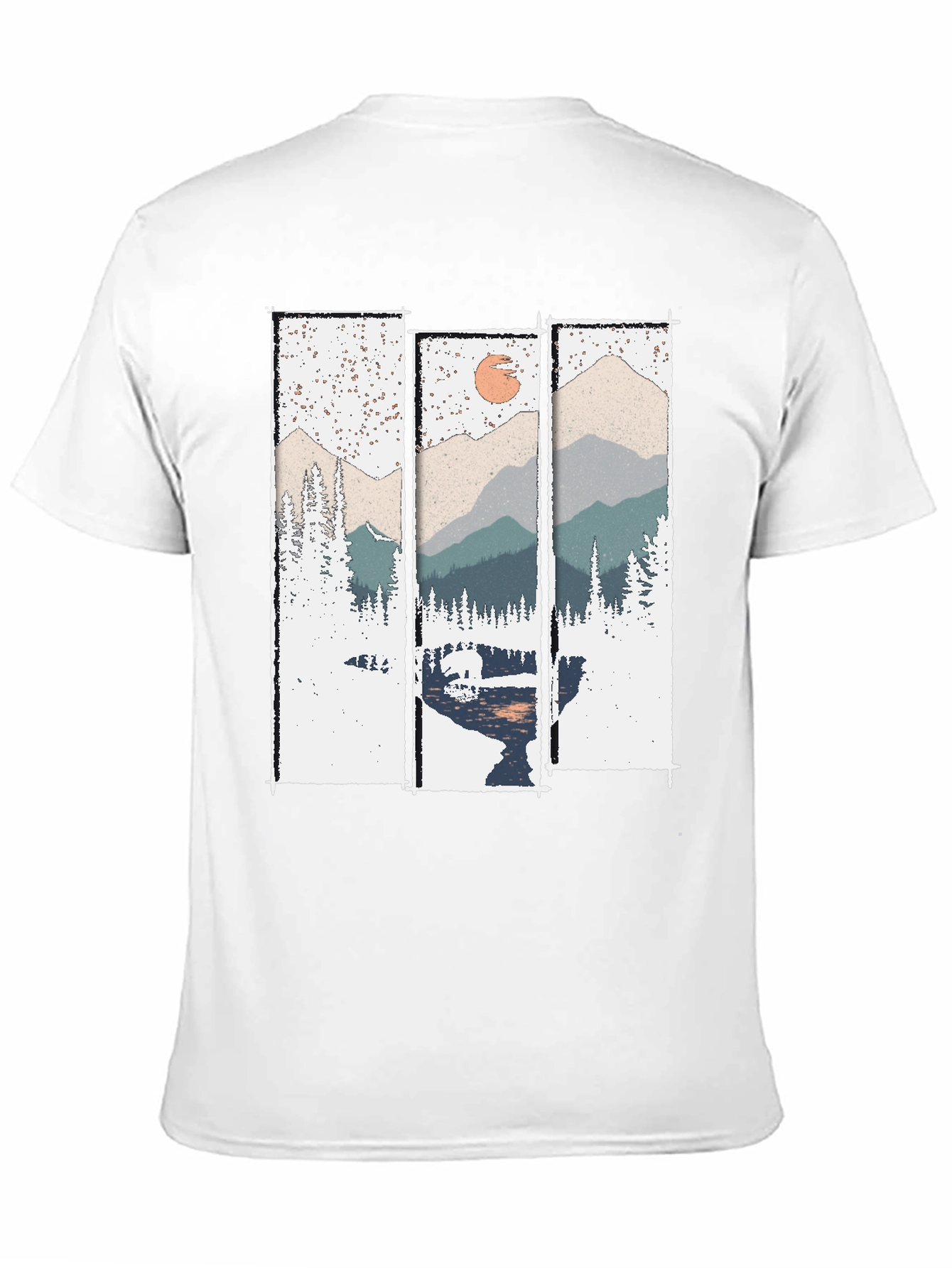 Mountain Scenery T-Shirt - Nature Print Tee