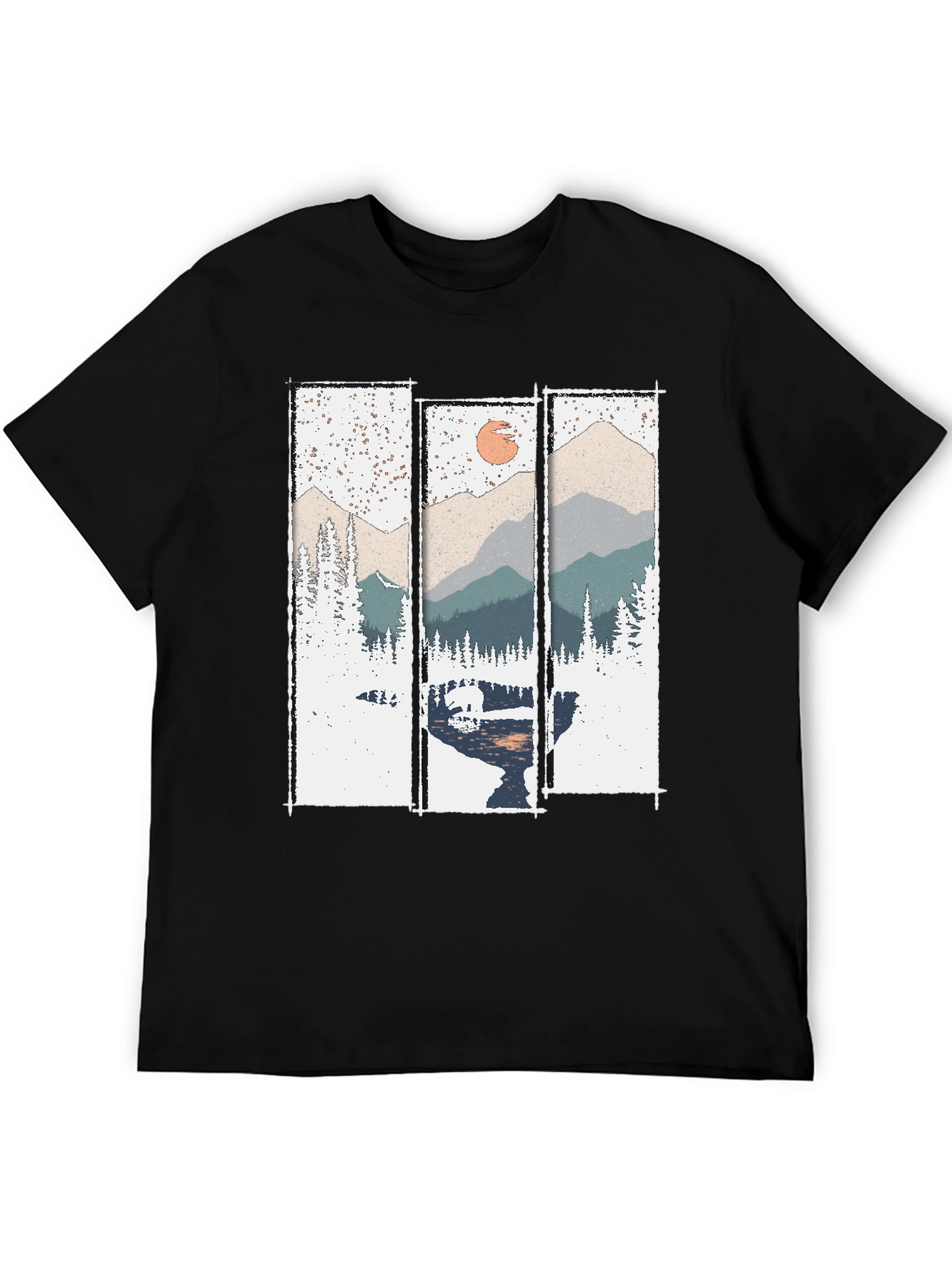 Mountain Scenery T-Shirt - Nature Print Tee
