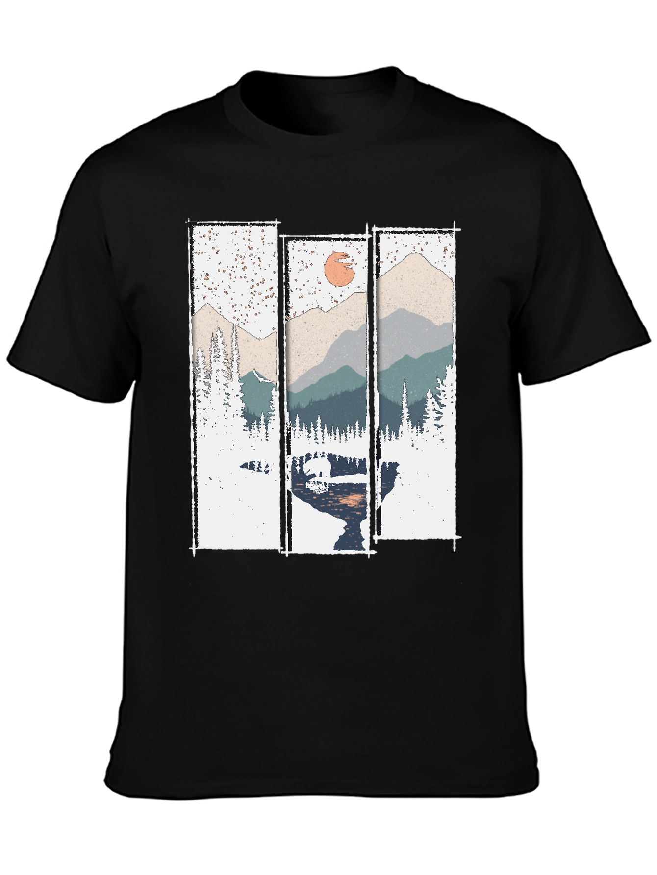 Mountain Scenery T-Shirt - Nature Print Tee
