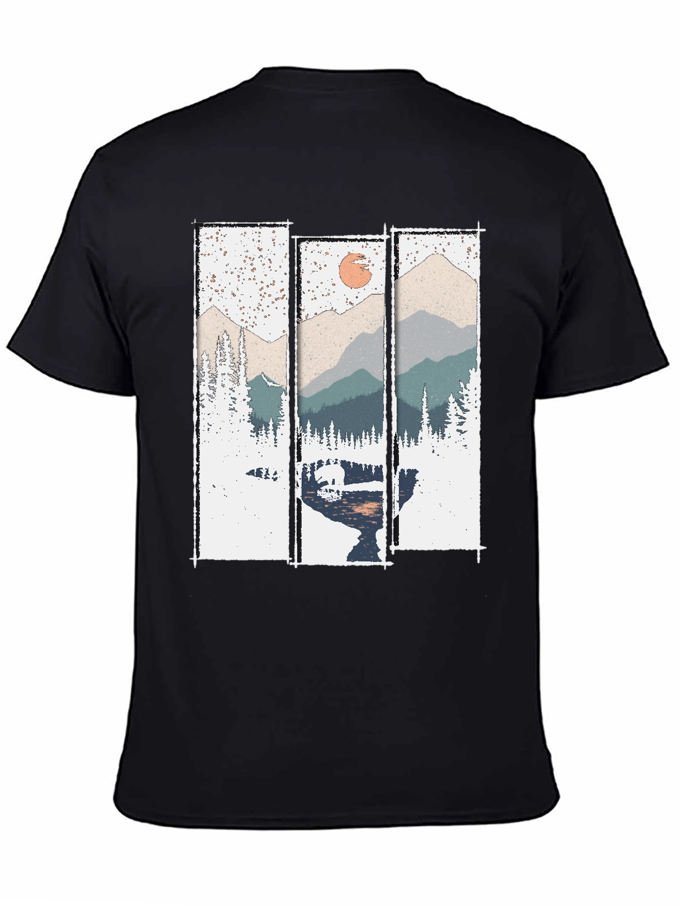 Mountain Scenery T-Shirt - Nature Print Tee