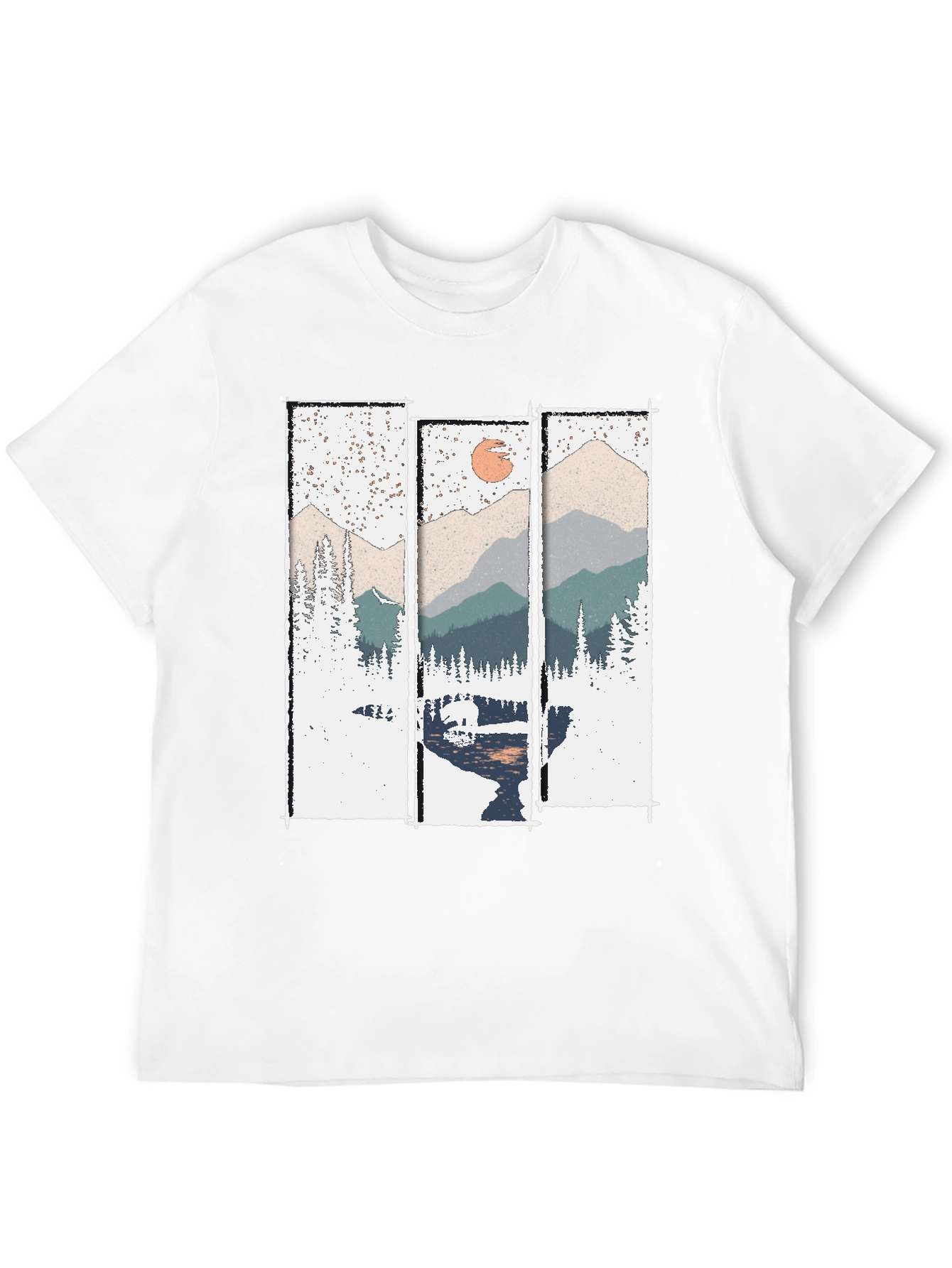 Mountain Scenery T-Shirt - Nature Print Tee