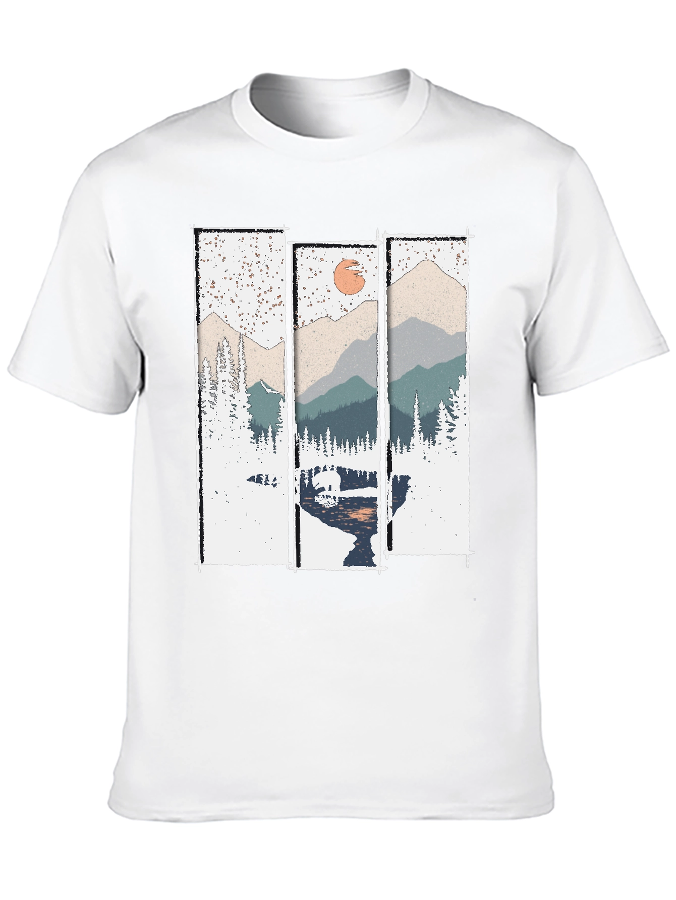 Mountain Scenery T-Shirt - Nature Print Tee