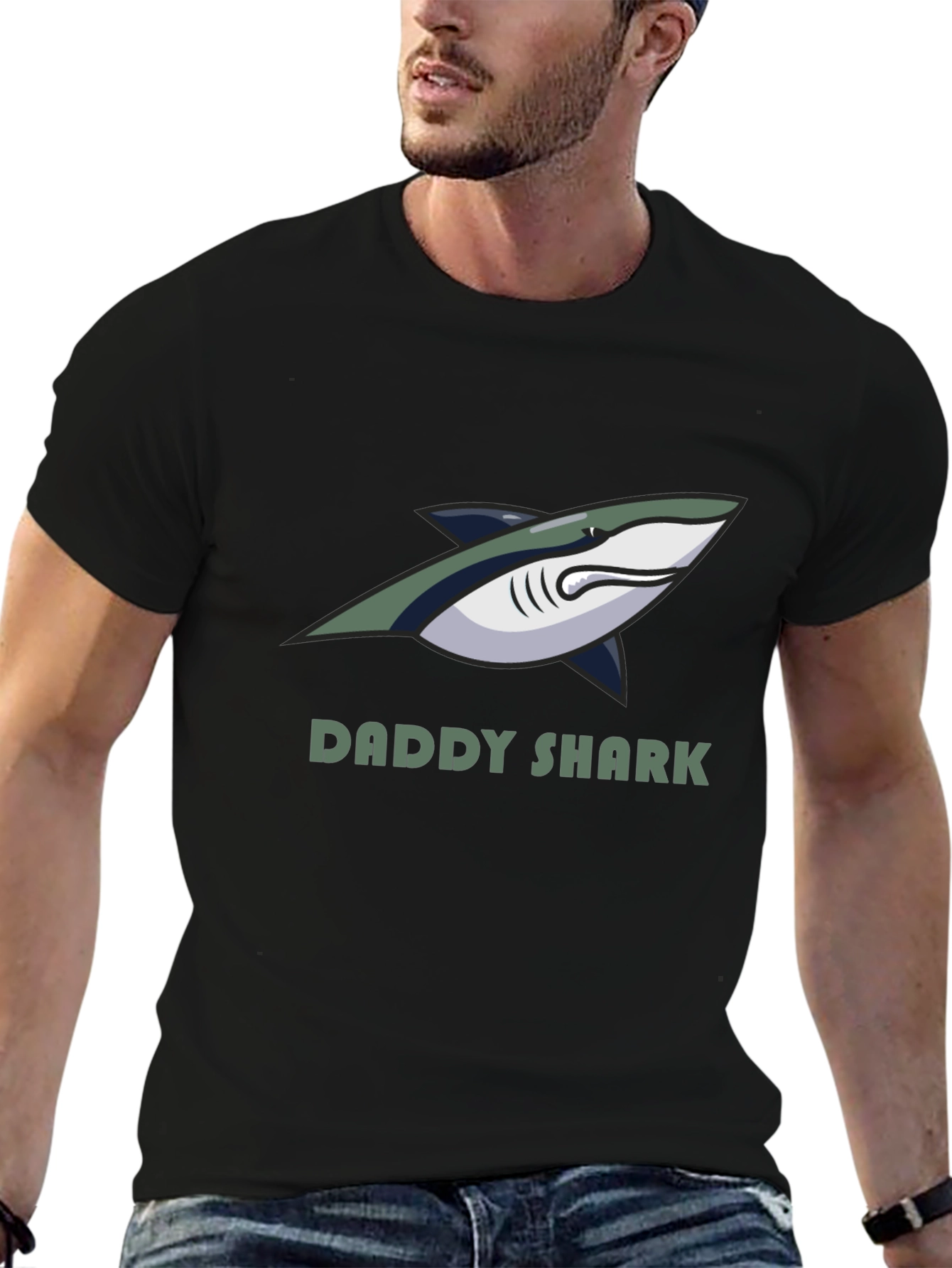 Daddy Shark Graphic Tee - Fun Family Shirt